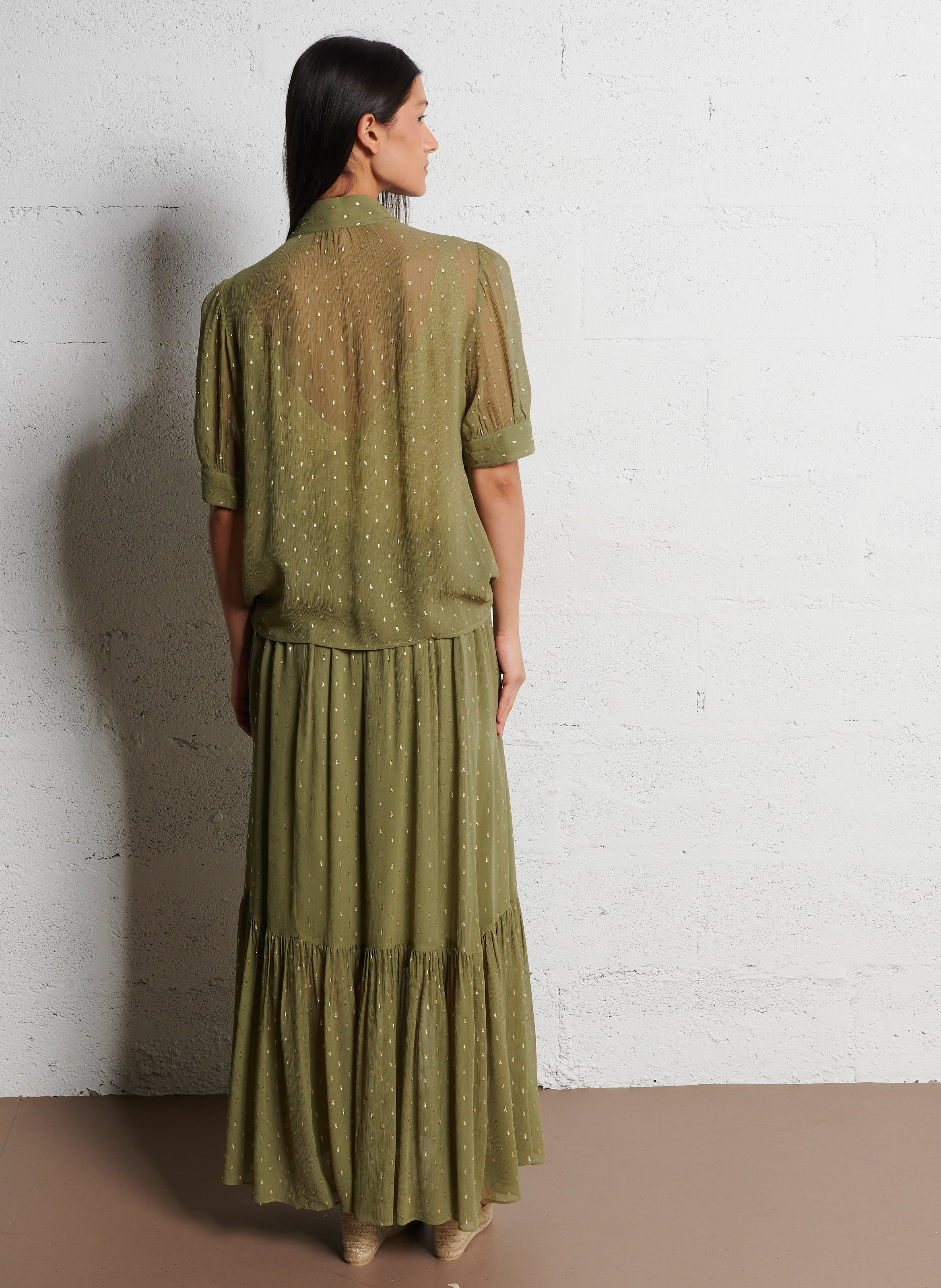 Blouse col rond mimi BA&SH Kaki