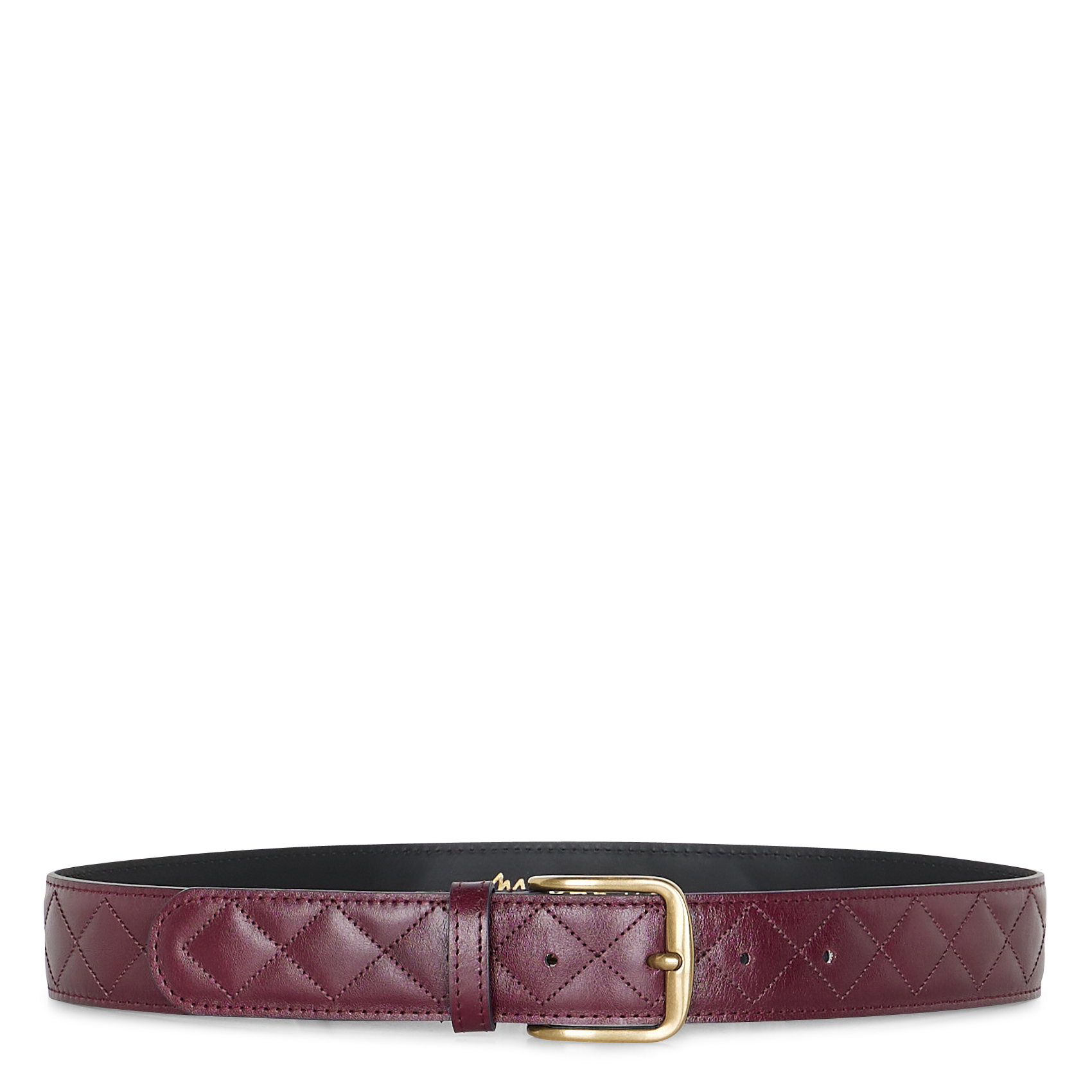 Ceinture en cuir nelly  Bordeaux