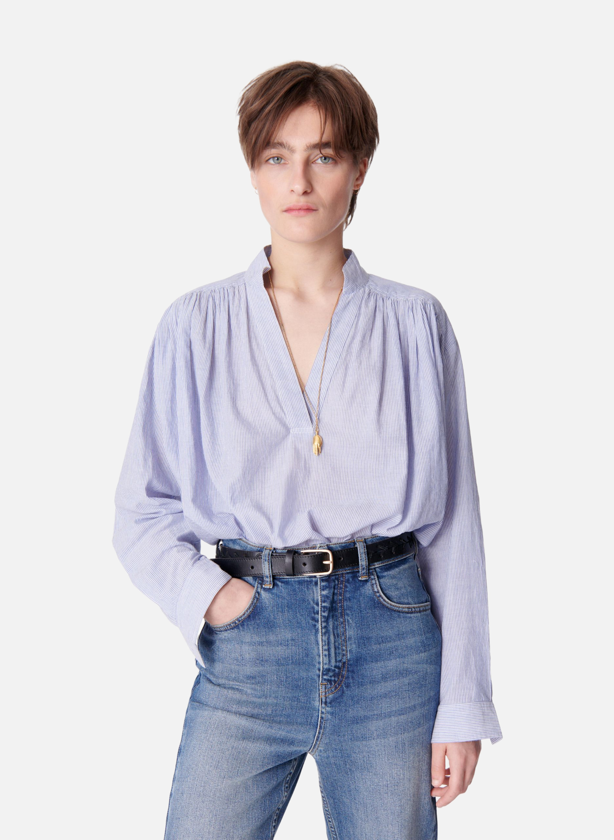 Blouse calvin VANESSA BRUNO Bleu