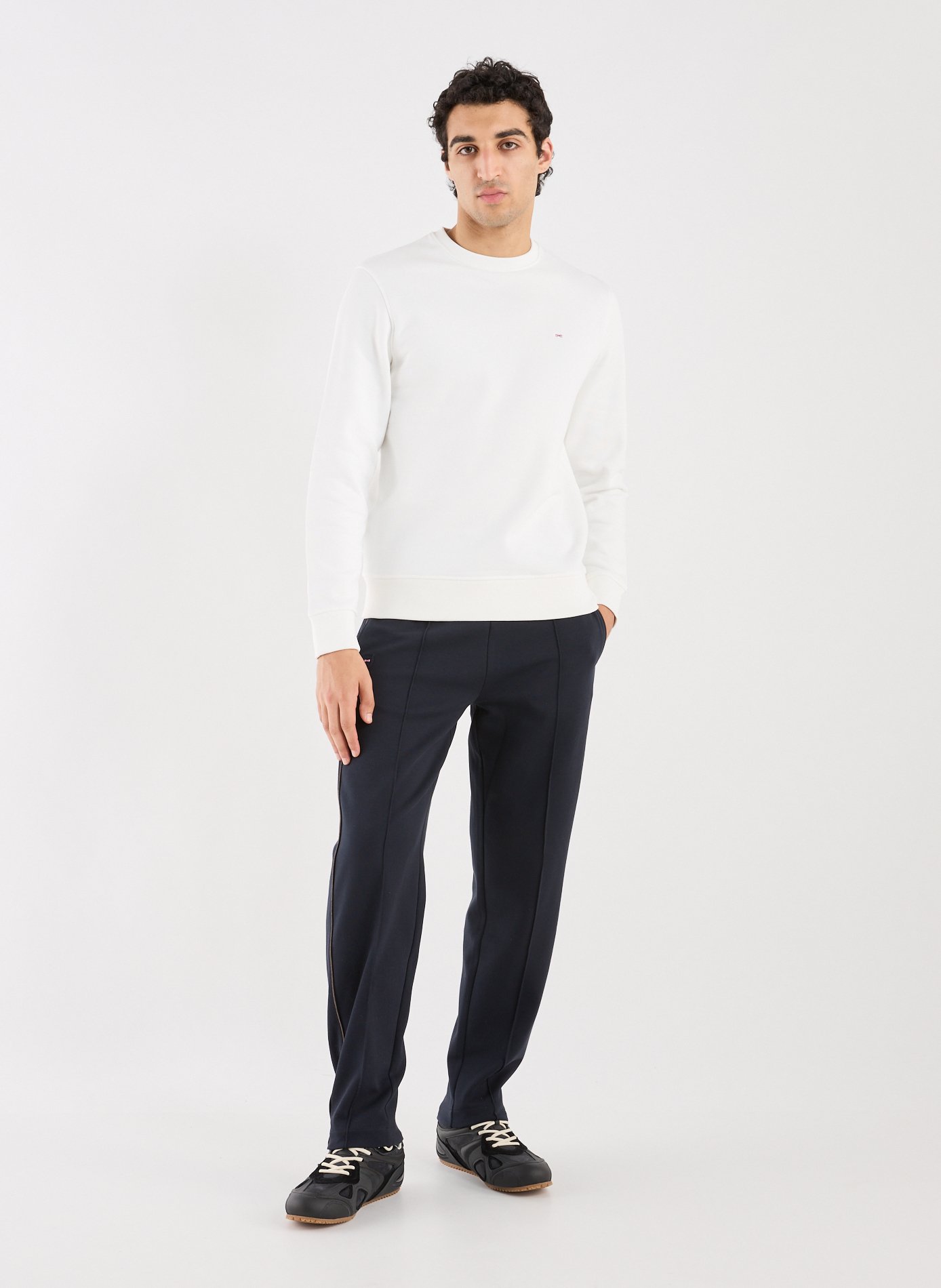 Plain cotton sweatshirt EDEN PARK Beige