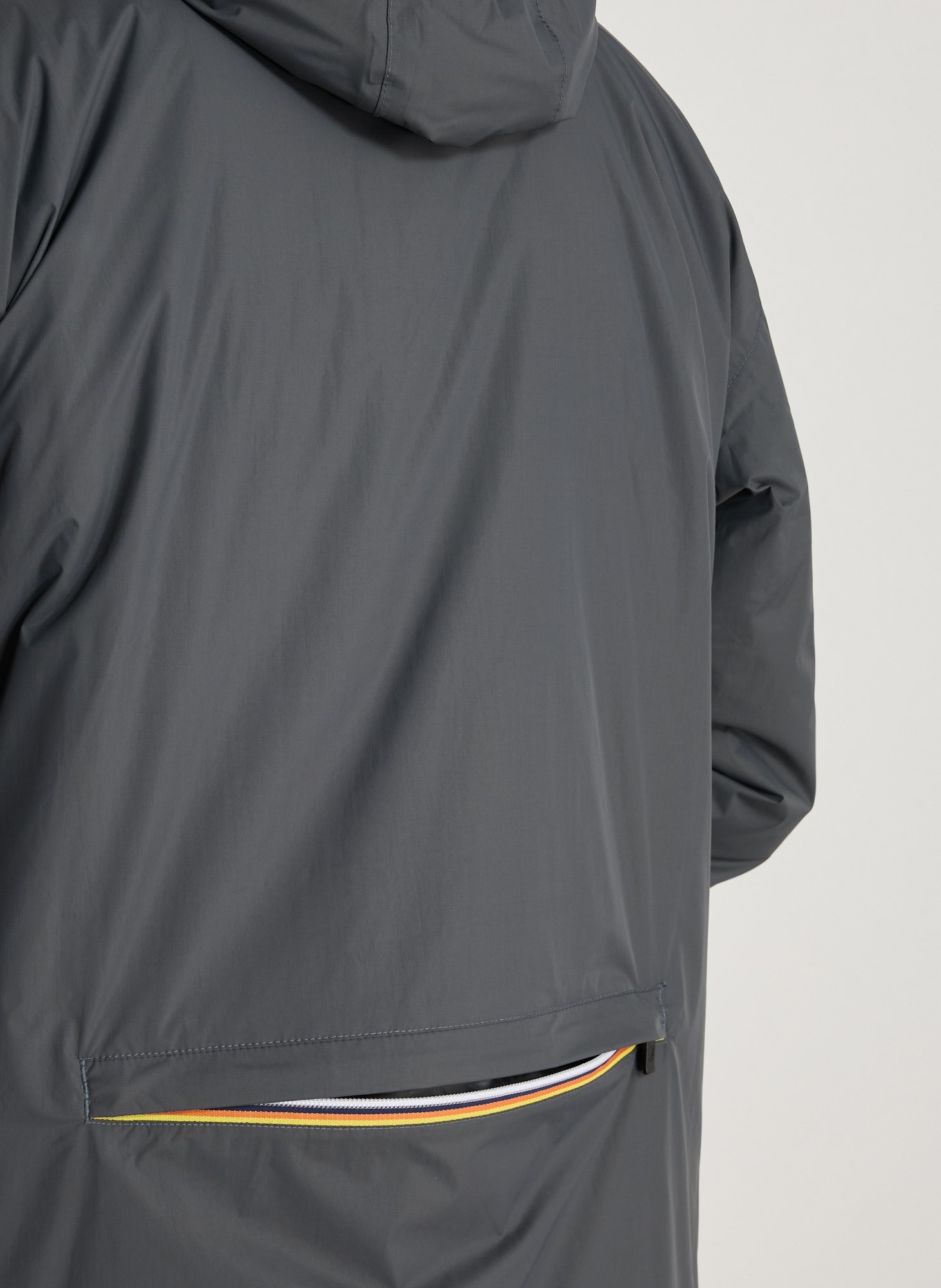 Mid-length waterproof parka K-WAY Grey