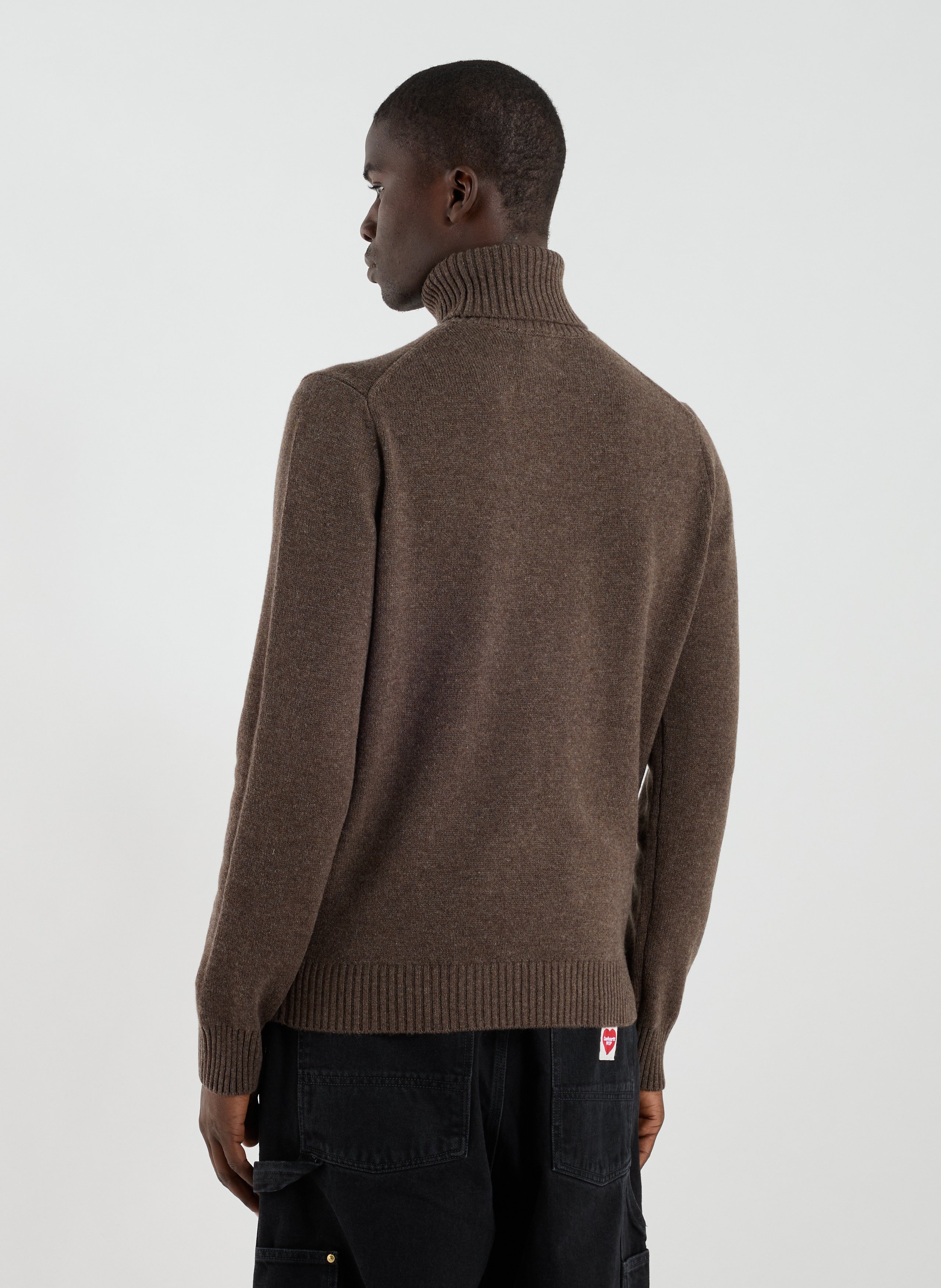 Roll-neck wool Jumper  ECOALF Brown