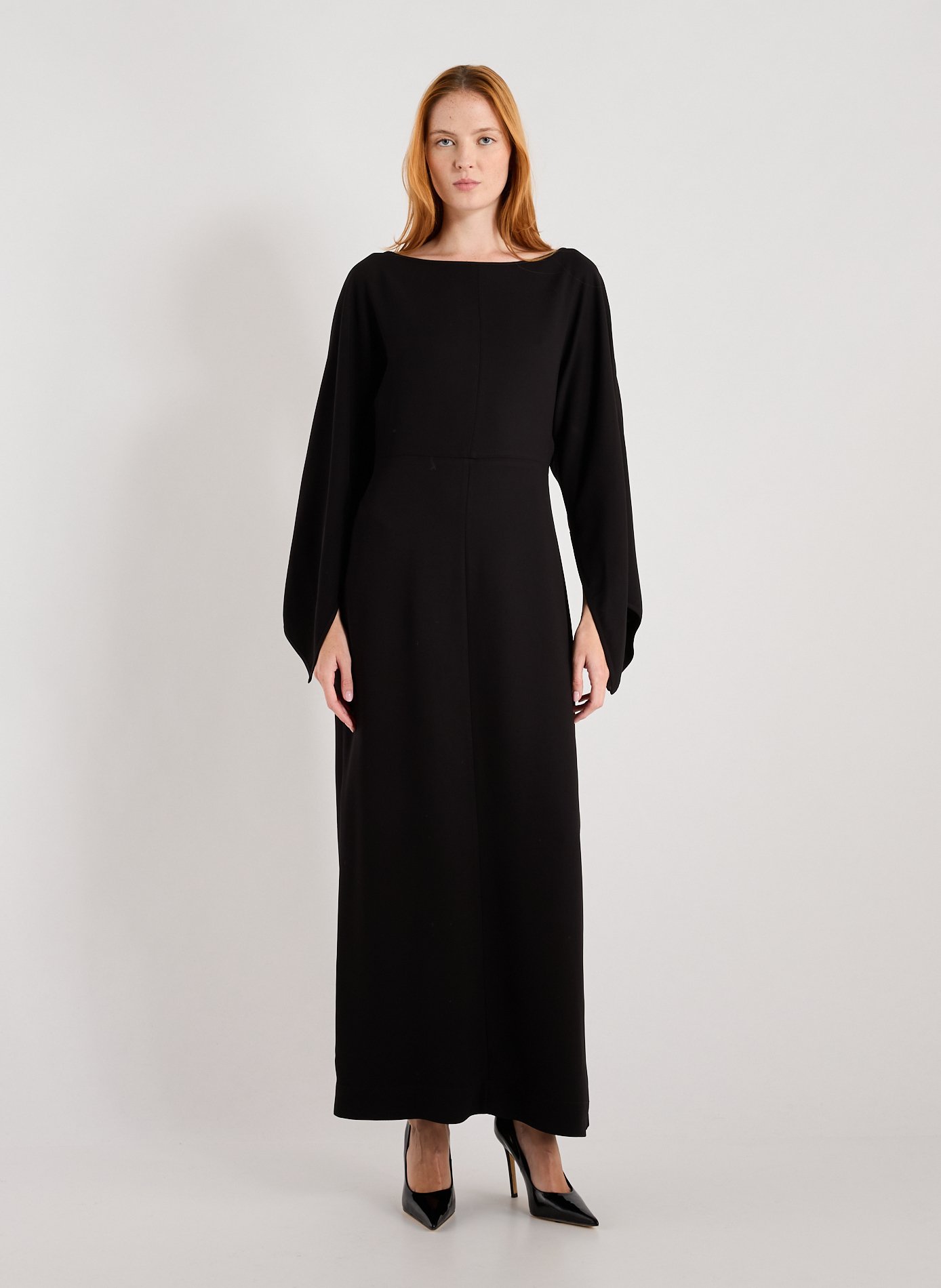 BY MALENE BIRGER Robe longue Hella à fentes Noir