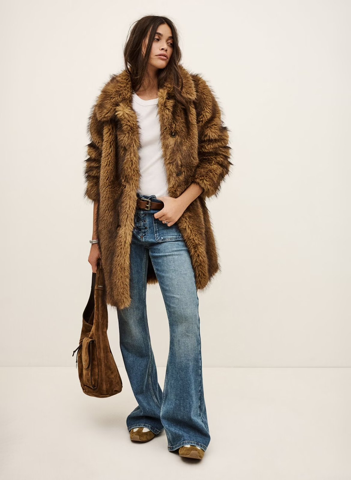 Jean flare en coton mélangé rafa BA&SH Bleu