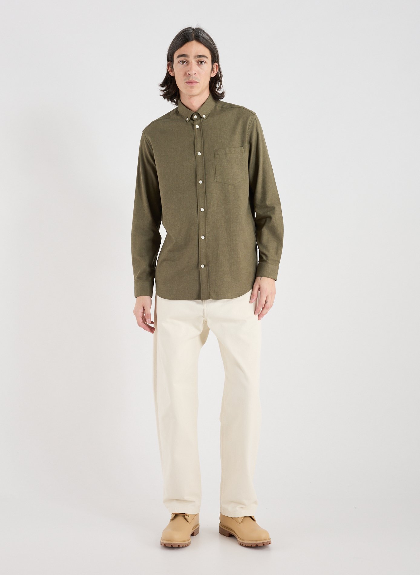  Cotton shirt AU PRINTEMPS PARIS Khaki