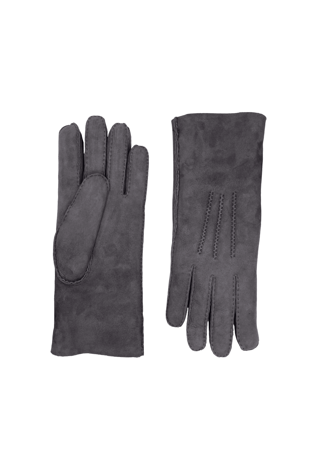 Gants arnaud homme cuir double face AGNELLE Gris