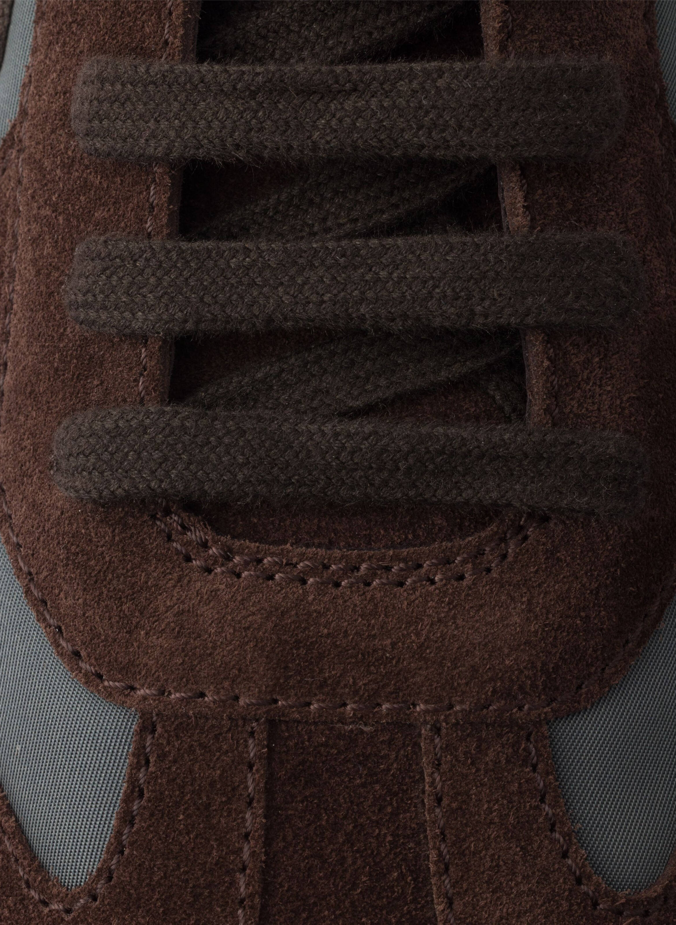 Sneakers prax en daim et re-nylon PRADA Marron