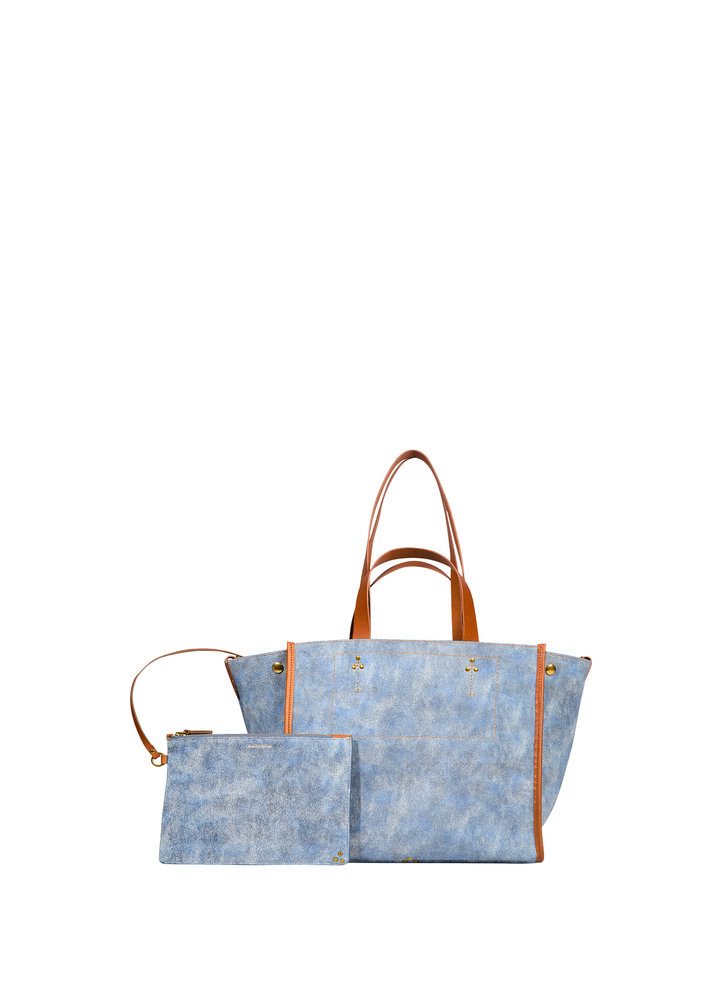 JÉRÔME DREYFUSS Léon M goat leather tote bag Blue