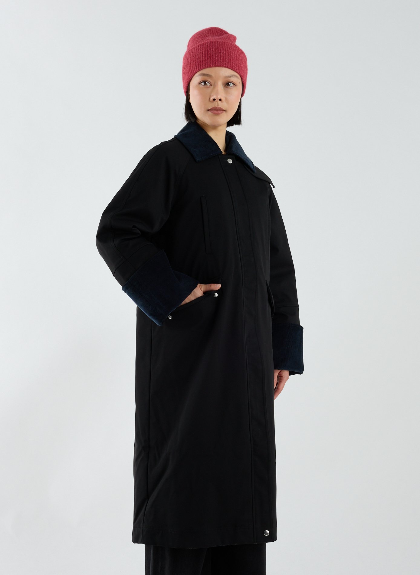 OOF WEAR Jacket with classic collar in blended cotton Black