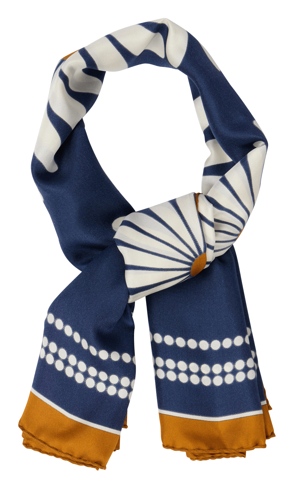 Foulard imprimé en soie SANDRO Bleu