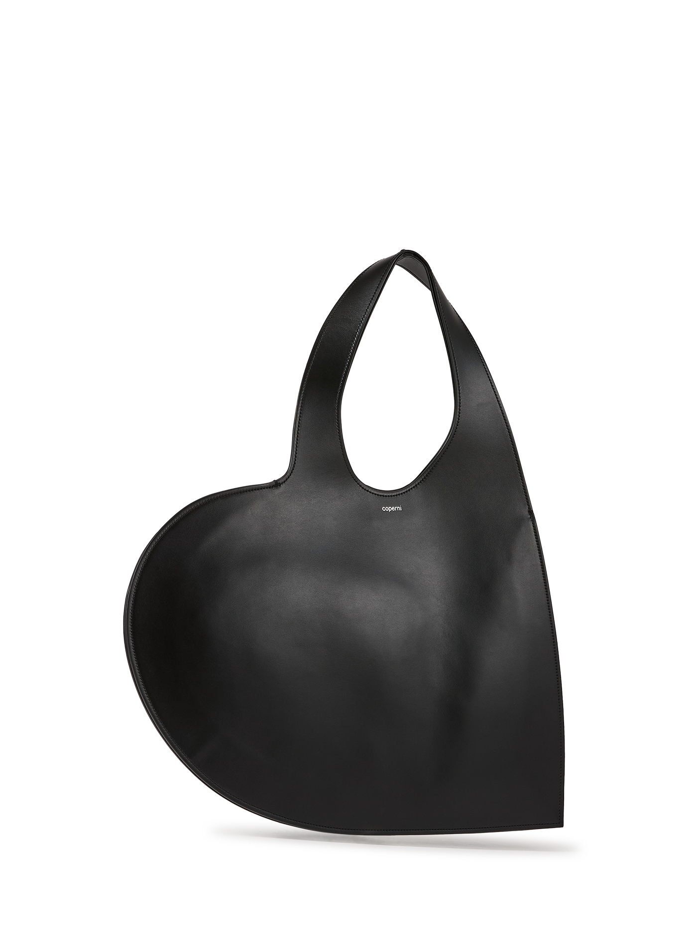 Sac épaule forme coeur en cuir COPERNI Noir