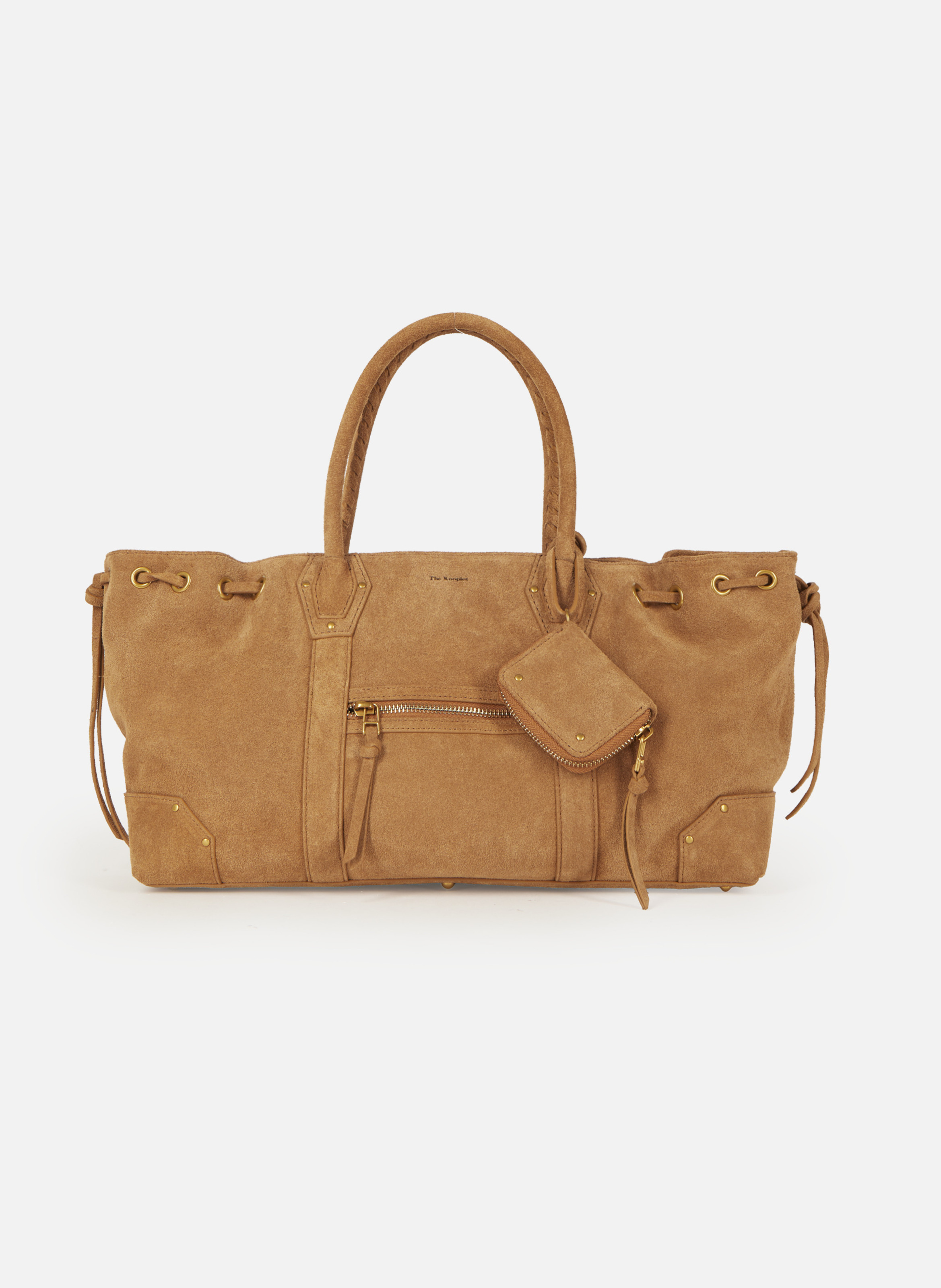 Sac cabas en suède THE KOOPLES Marron