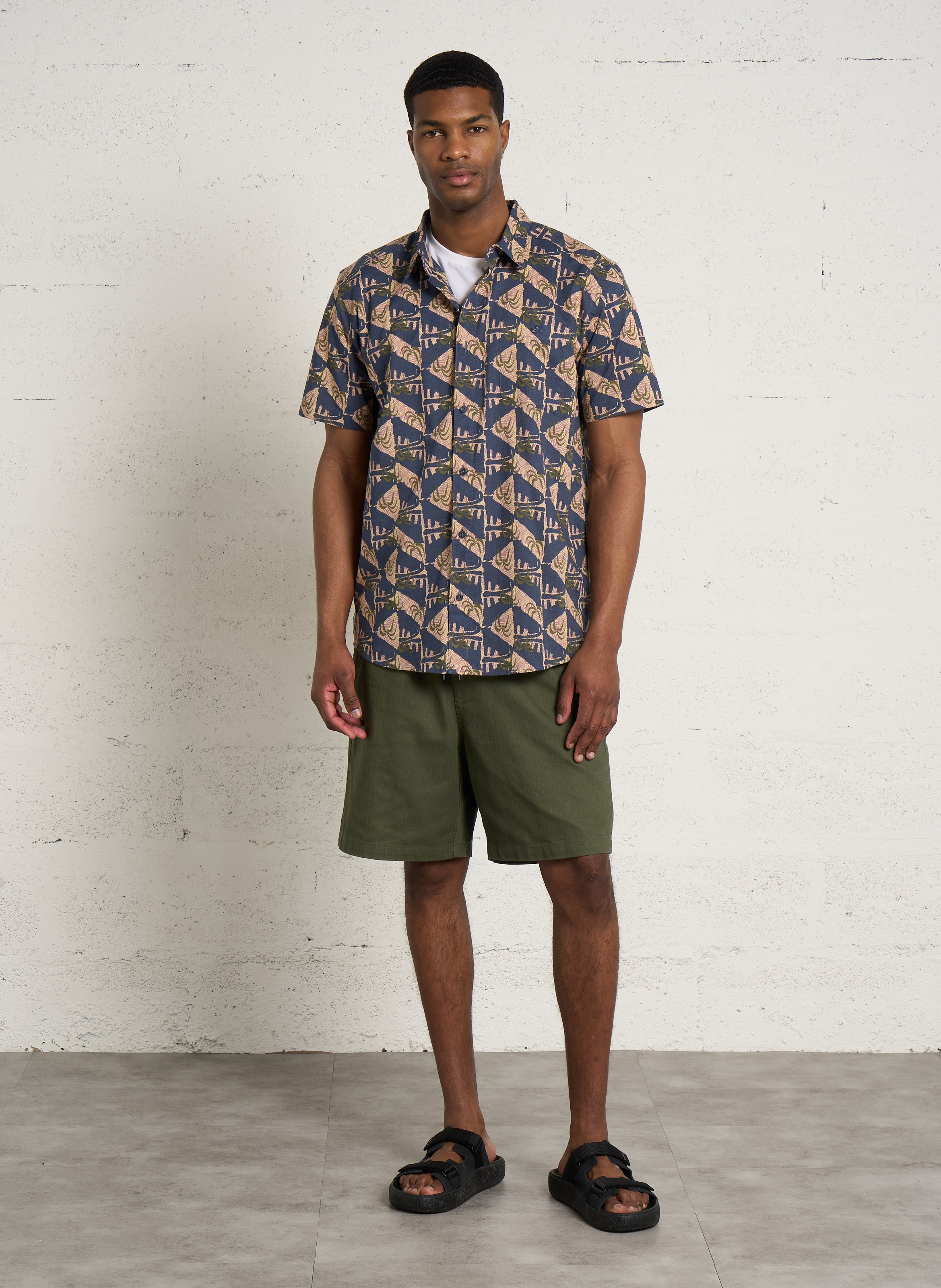 Chemise regular-fit imprimée en coton bio mélangé PATAGONIA Multicolore