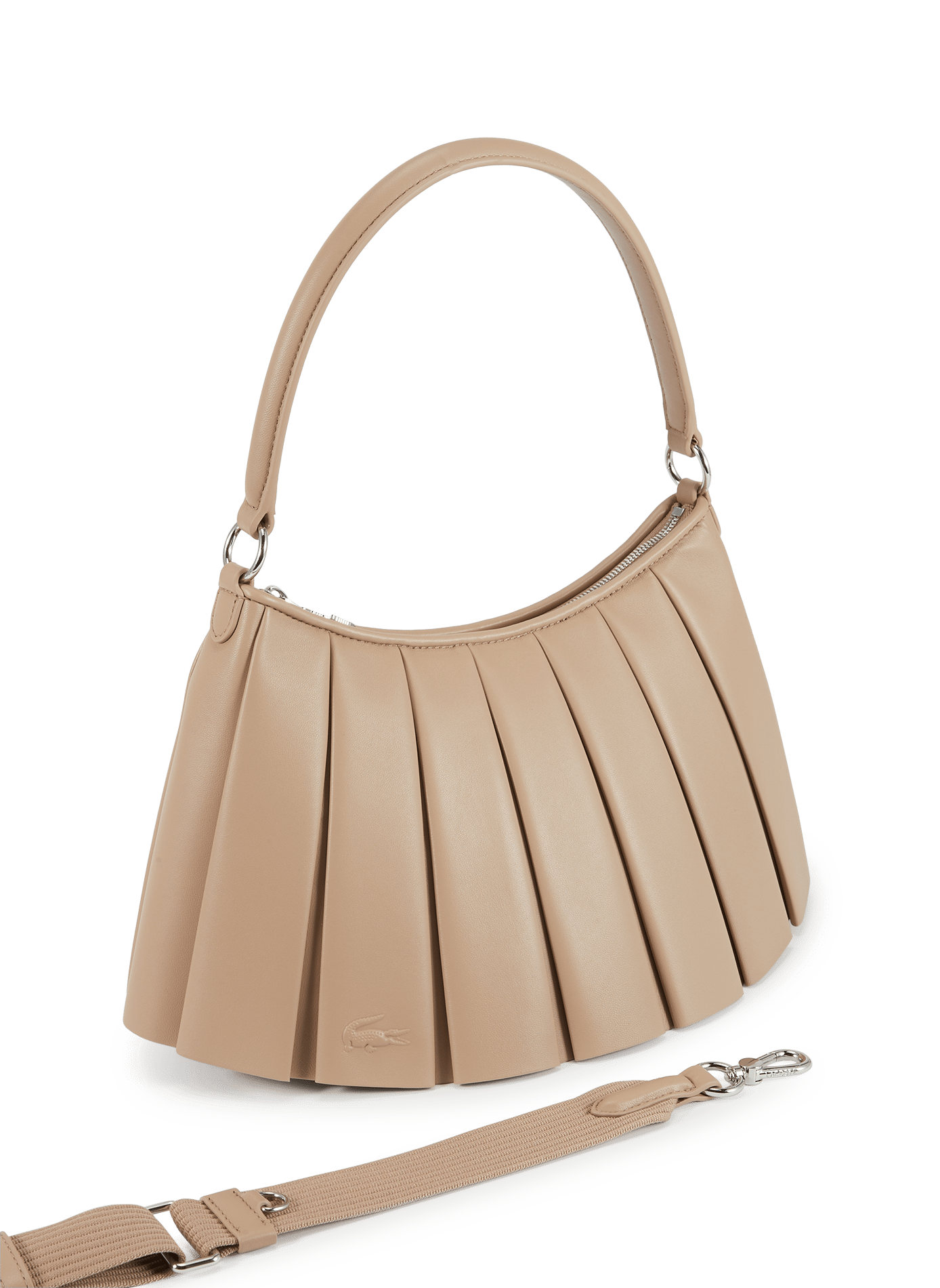 Sac moyen Lenglen en cuir de mouton LACOSTE Noir