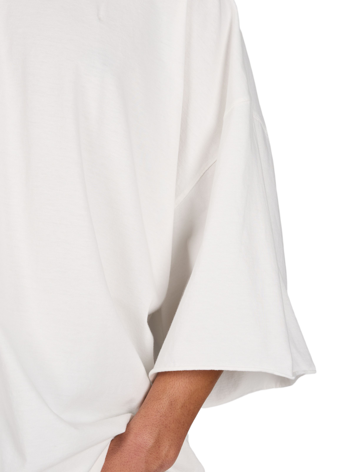 T-shirt manches courtes en coton RICK OWENS Noir