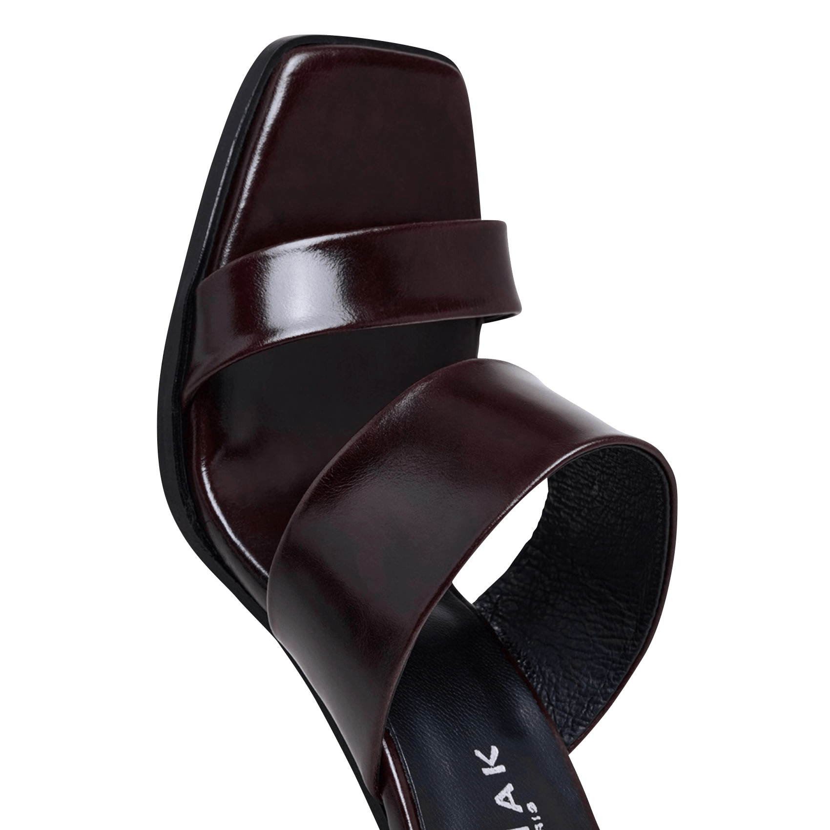 Mules en cuir britney JONAK Marron