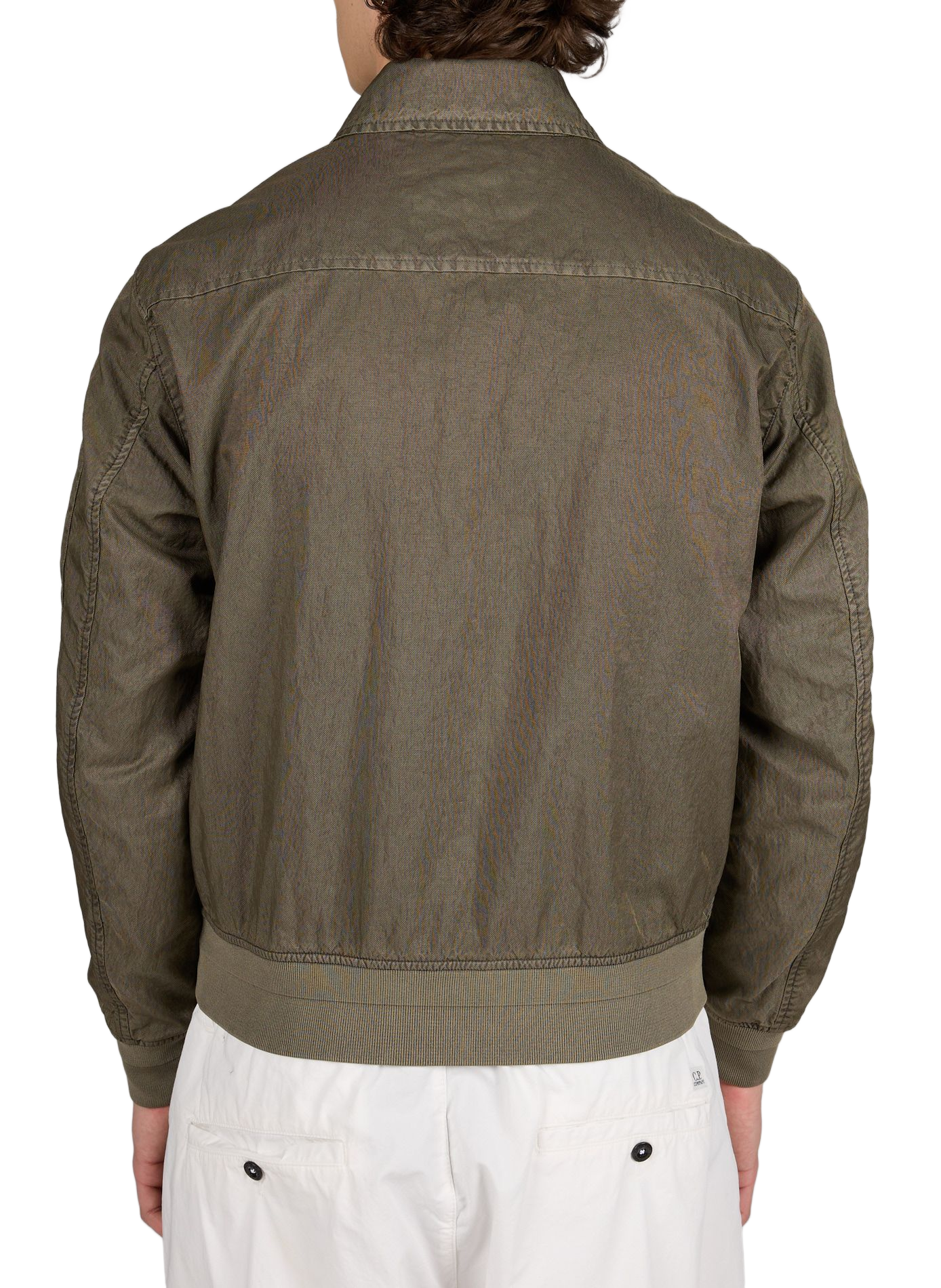 Zip-up jacket with buttoned collar CP COMPANY Grey