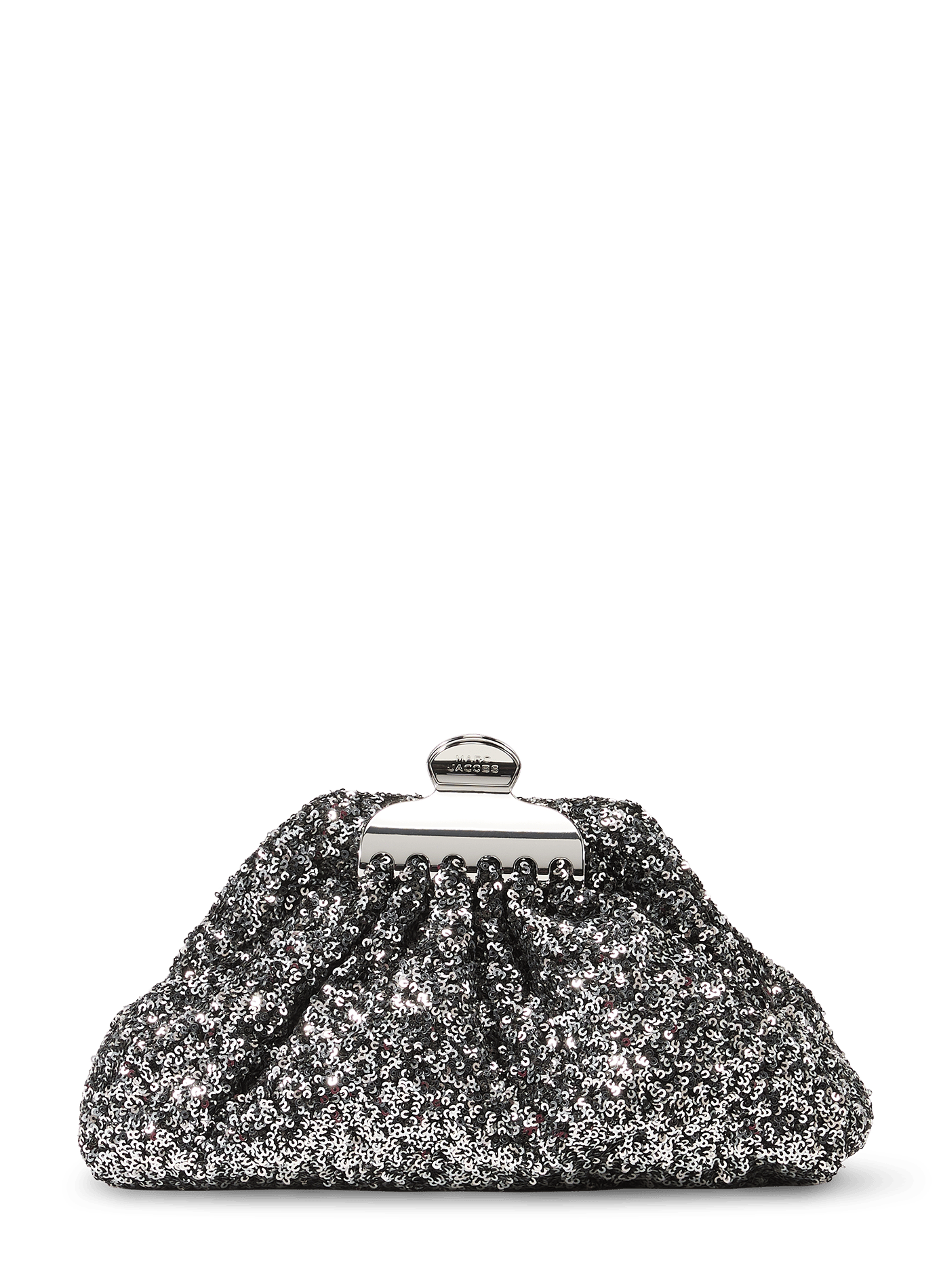 Borsa a mano con strass MARC JACOBS Argento