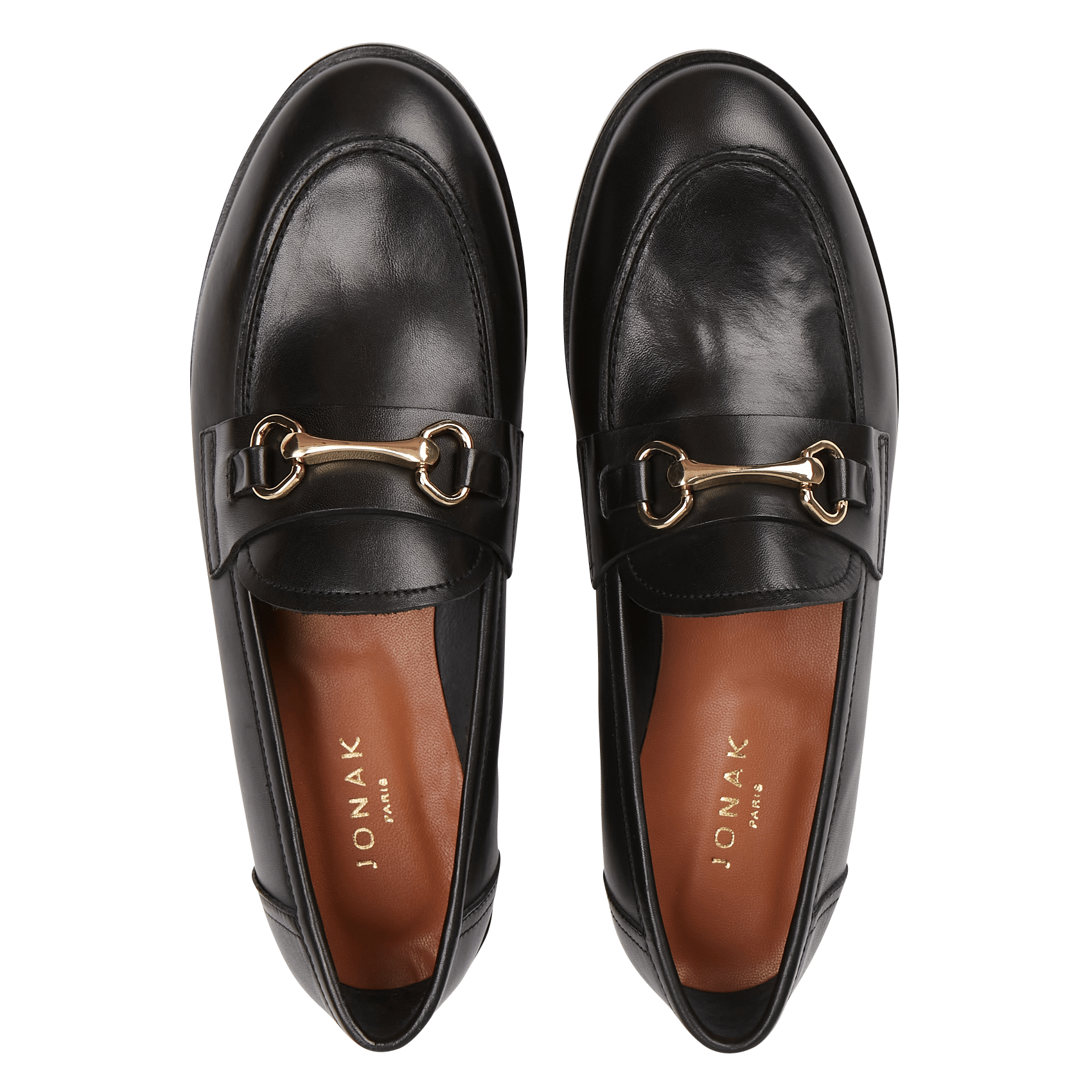 Mocassins en cuir draguignan JONAK Noir