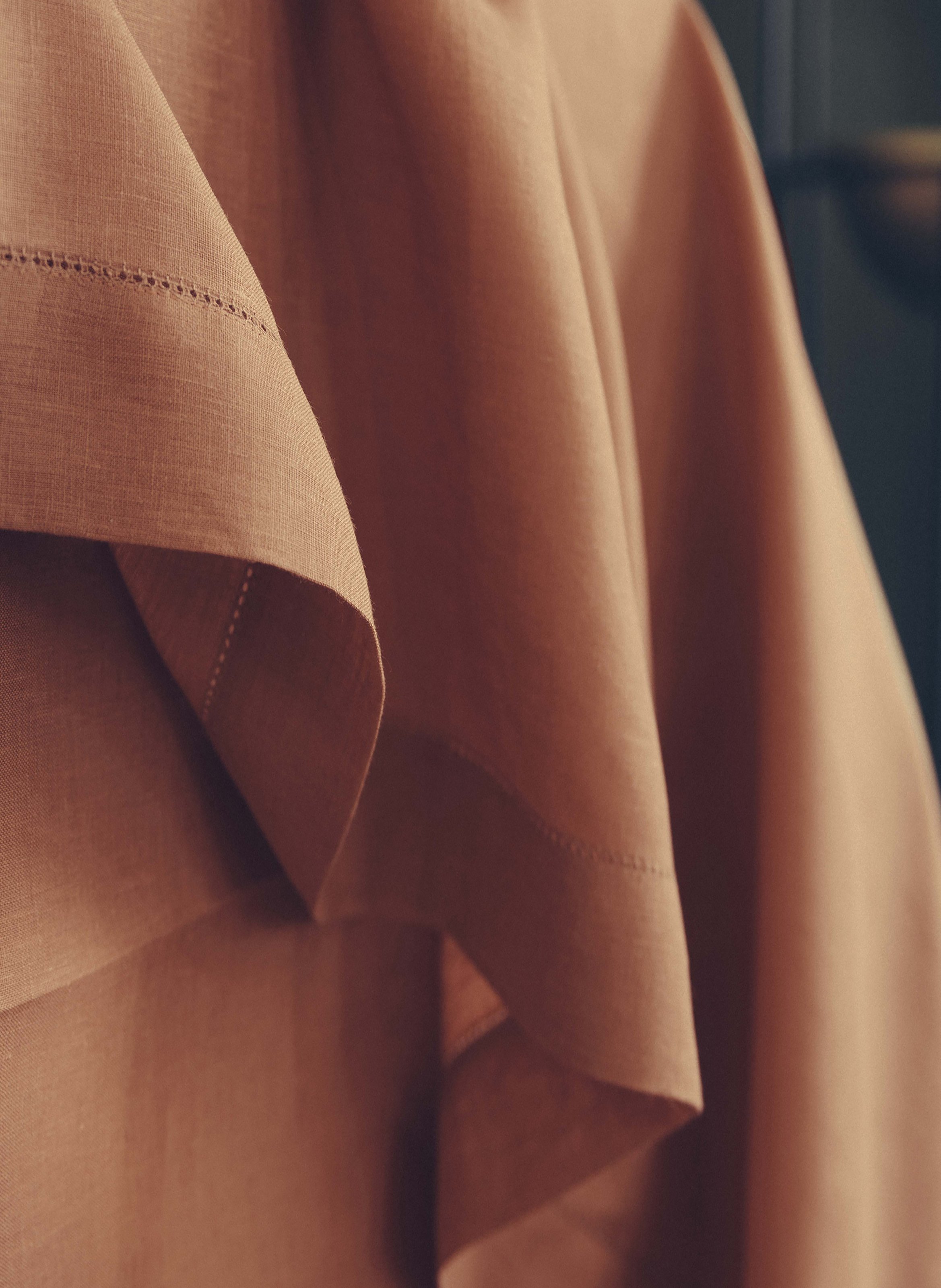 Serviette de table unie en lin, florence ALEXANDRE TURPAULT Marron