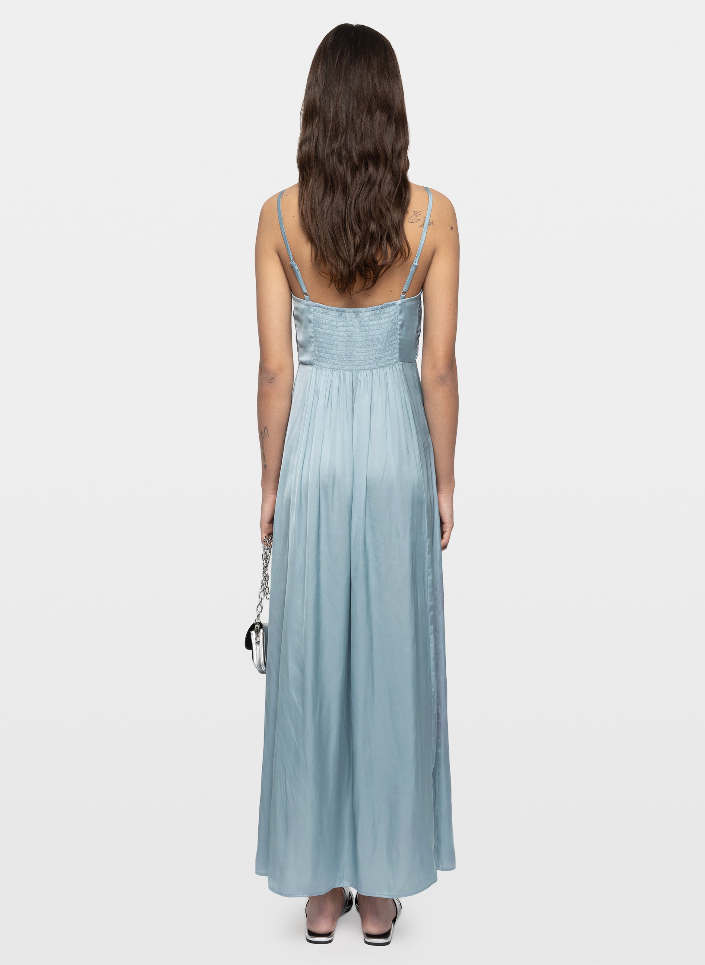 Robe longue ample fluide rippie ZADIG&VOLTAIRE Bleu