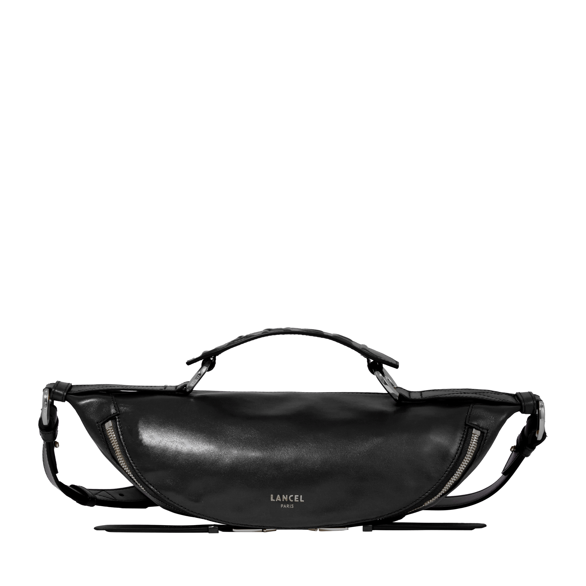 S cross-body bag - Origami de Lancel  Noir/nickel