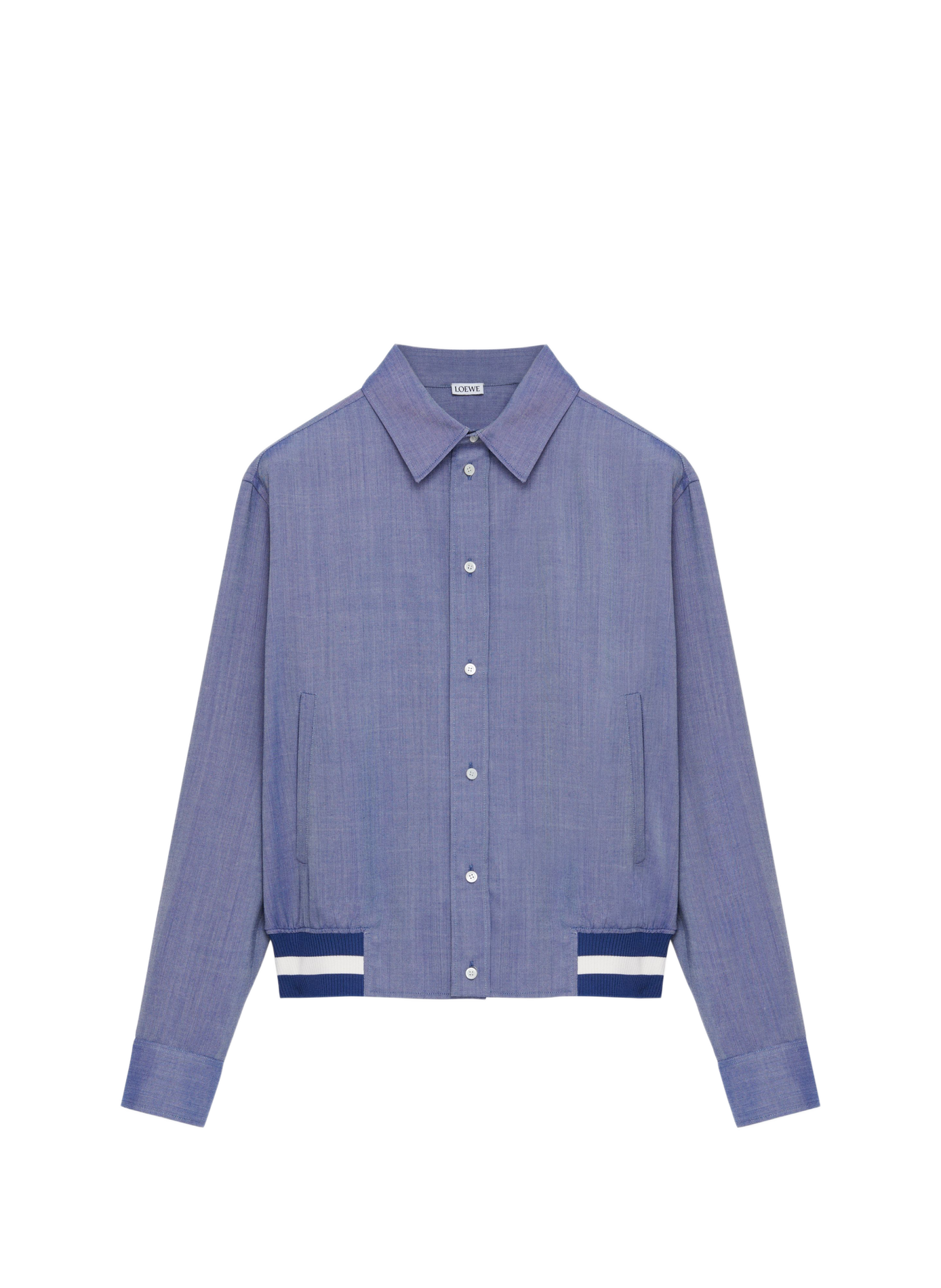 Veste chemise en laine oxford LOEWE Bleu