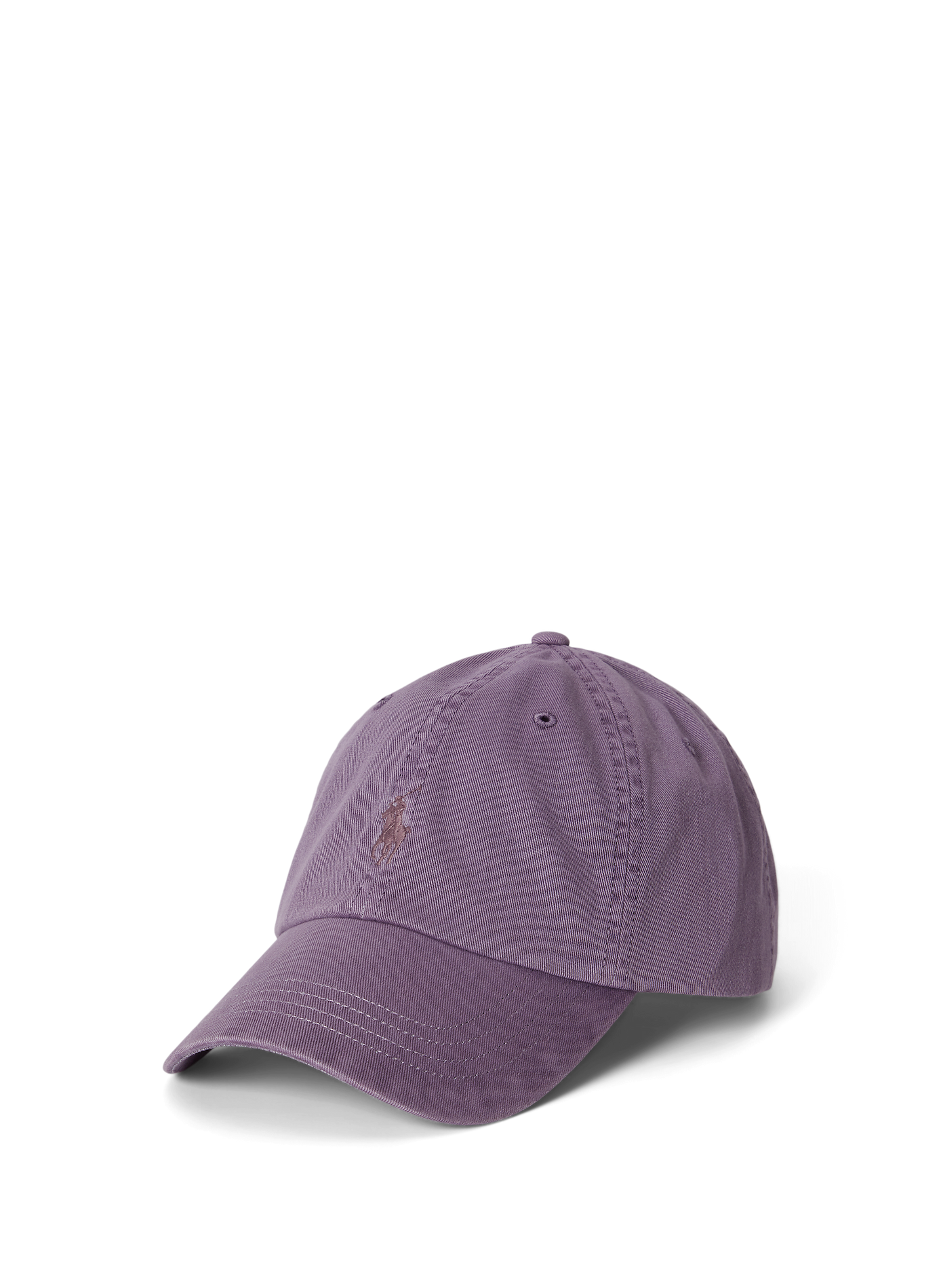 Casquette brodée en coton POLO RALPH LAUREN Violet