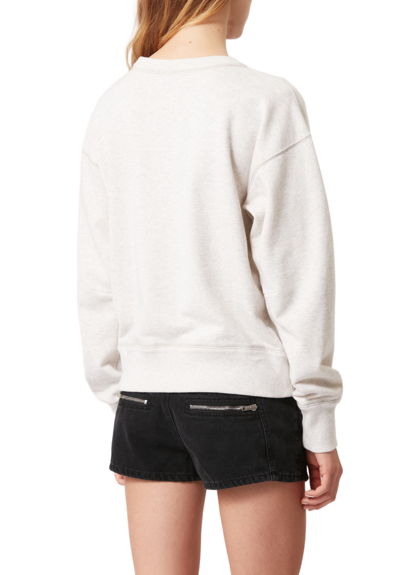 Sweatshirt mit Baumwolllogo ISABEL MARANT Weiss