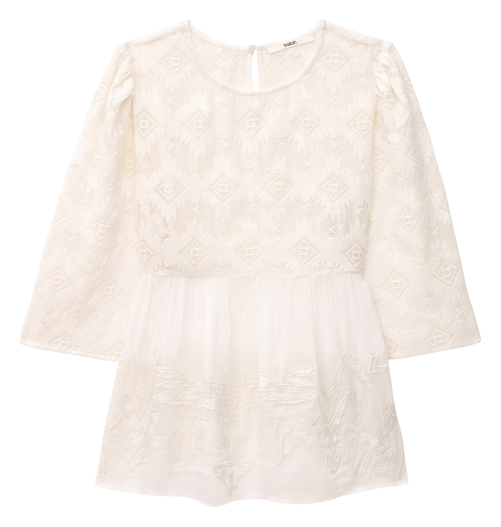 Top with 3/4 lace sleeves - Apollo BA&SH Beige