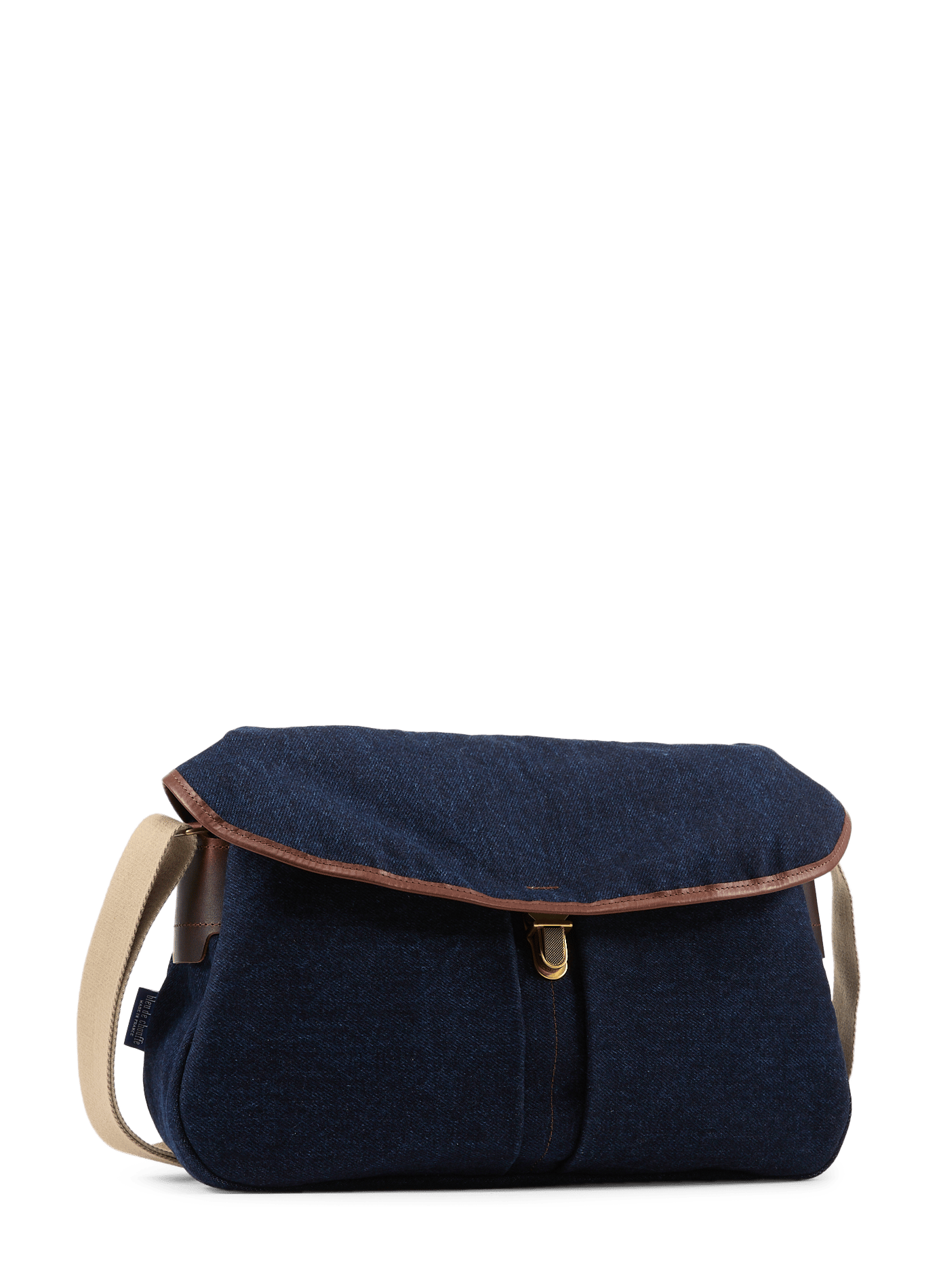 Crossbody denim bag in blended cotton BLEU DE CHAUFFE Blue