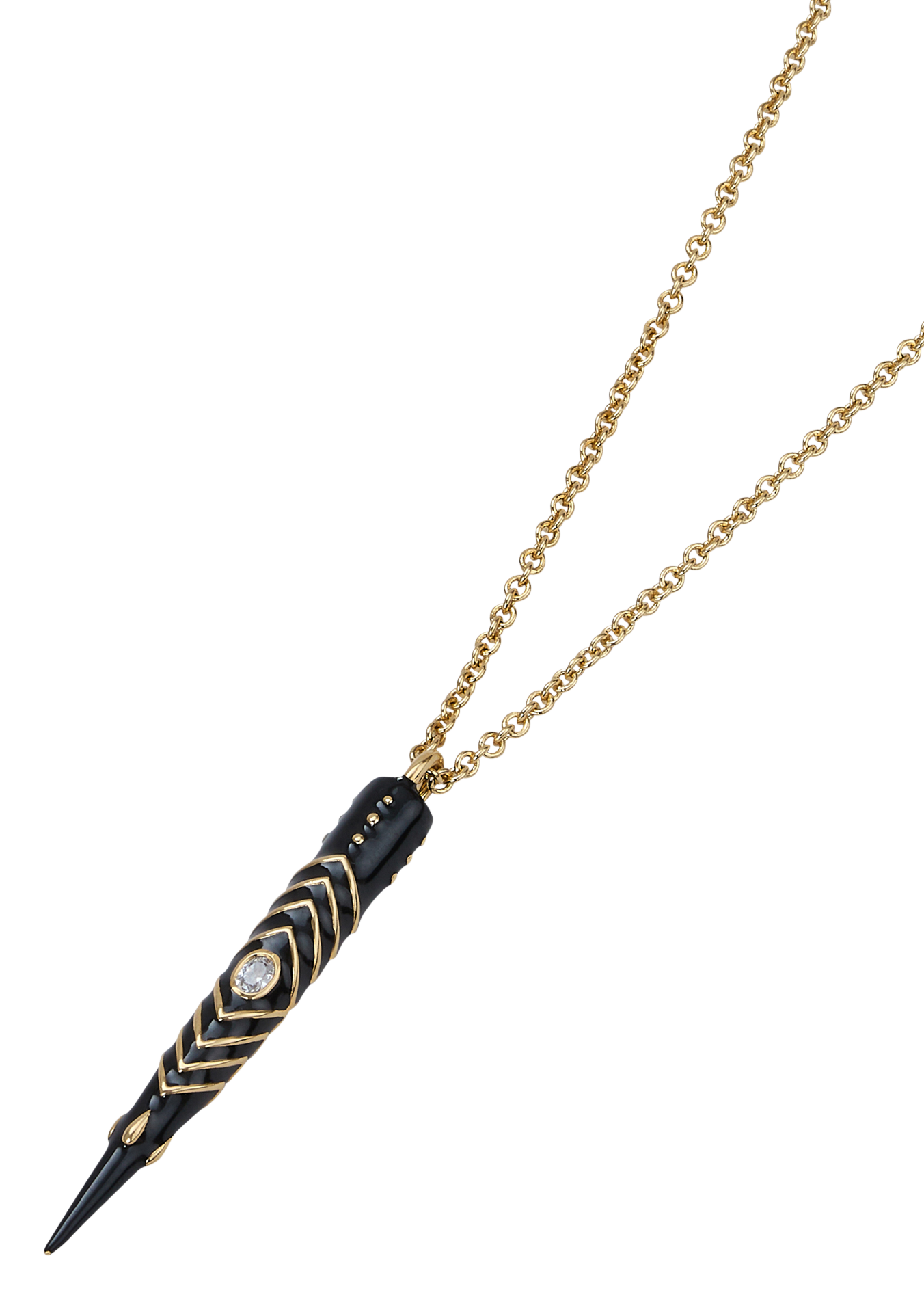 Collier long en laiton anna BA&SH Doré