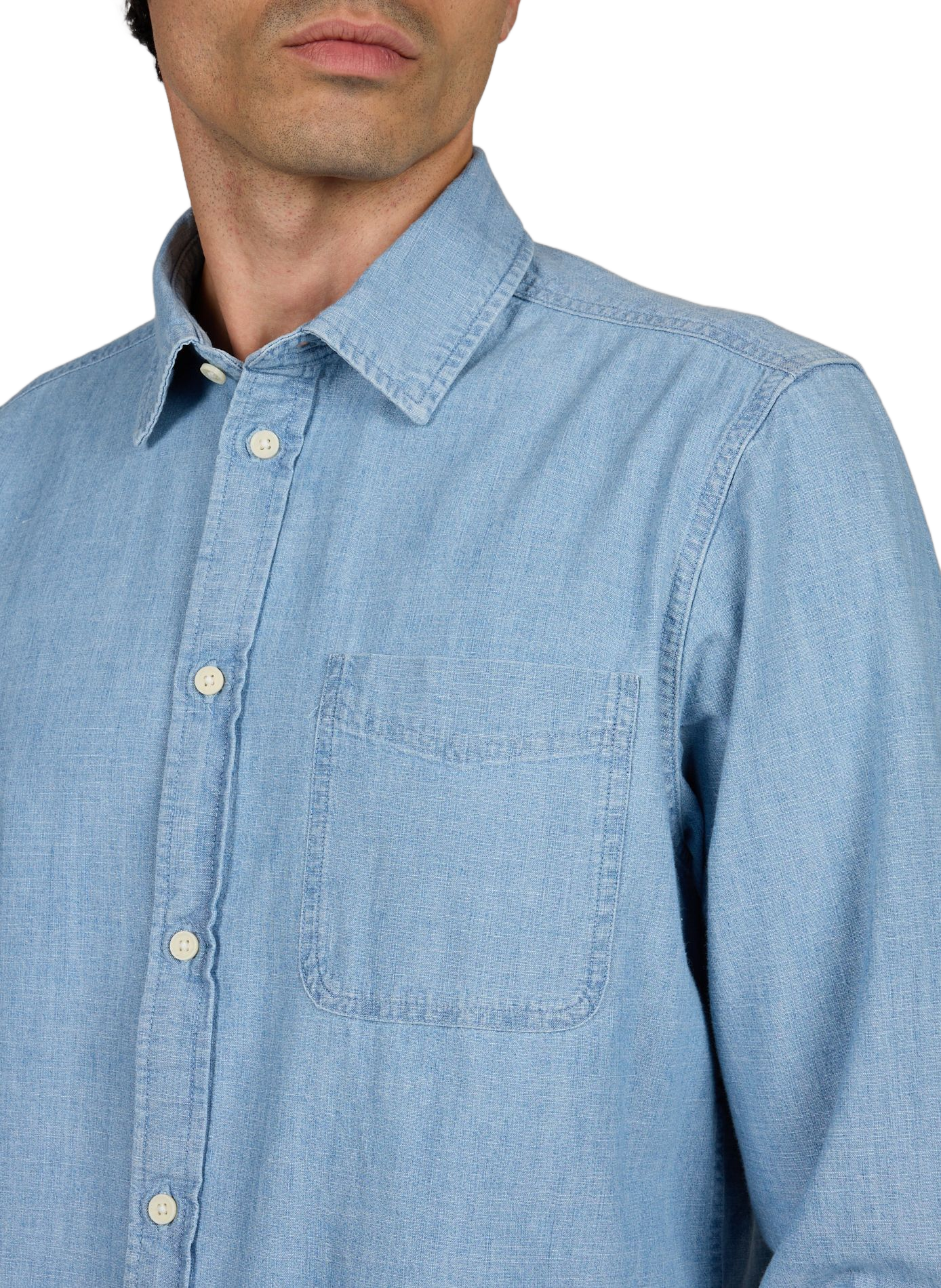 Katoenen overhemd LES DEUX Blauw