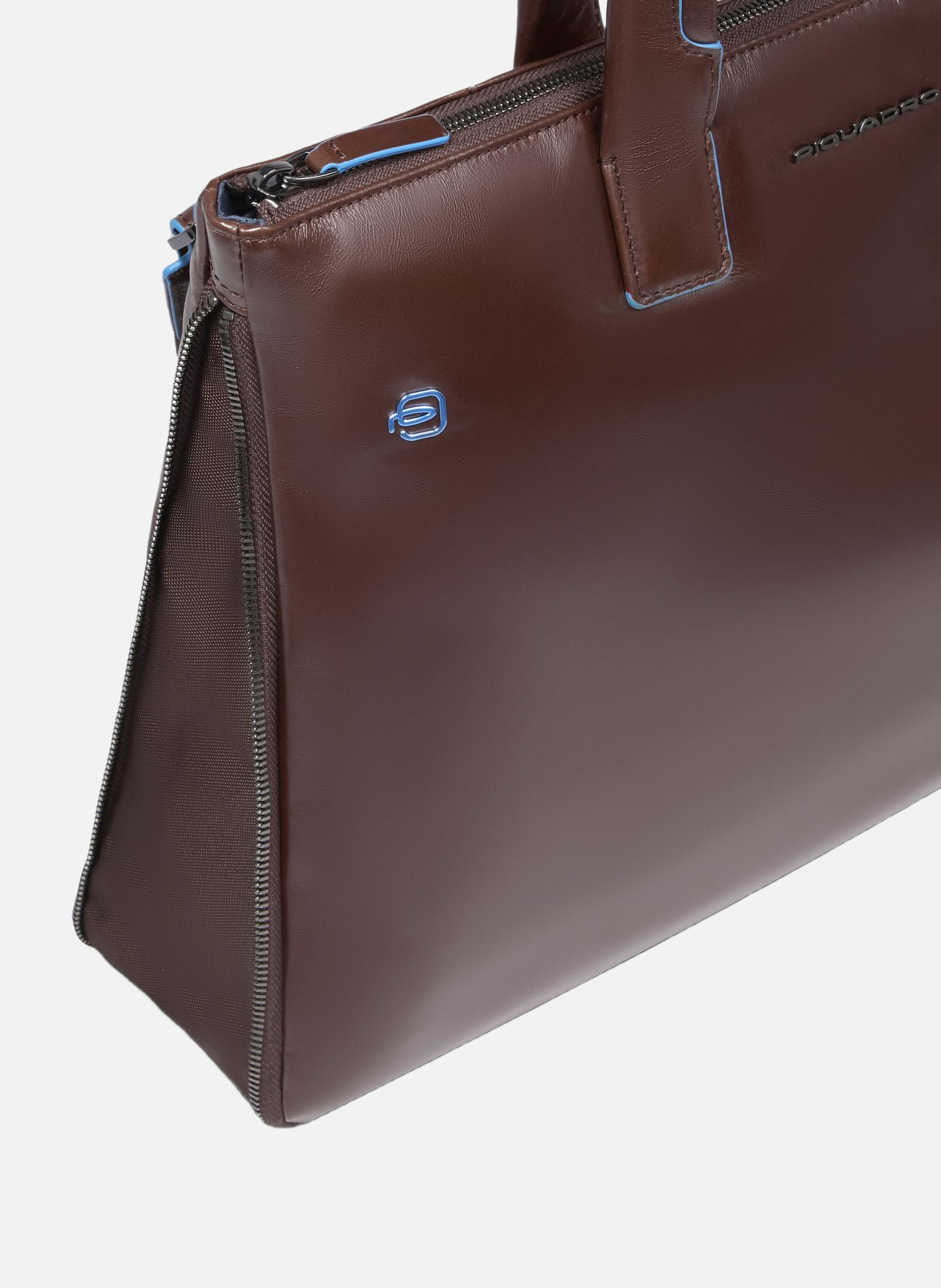 Sac fin pour ordinateur 15,6", extensible PIQUADRO Marron