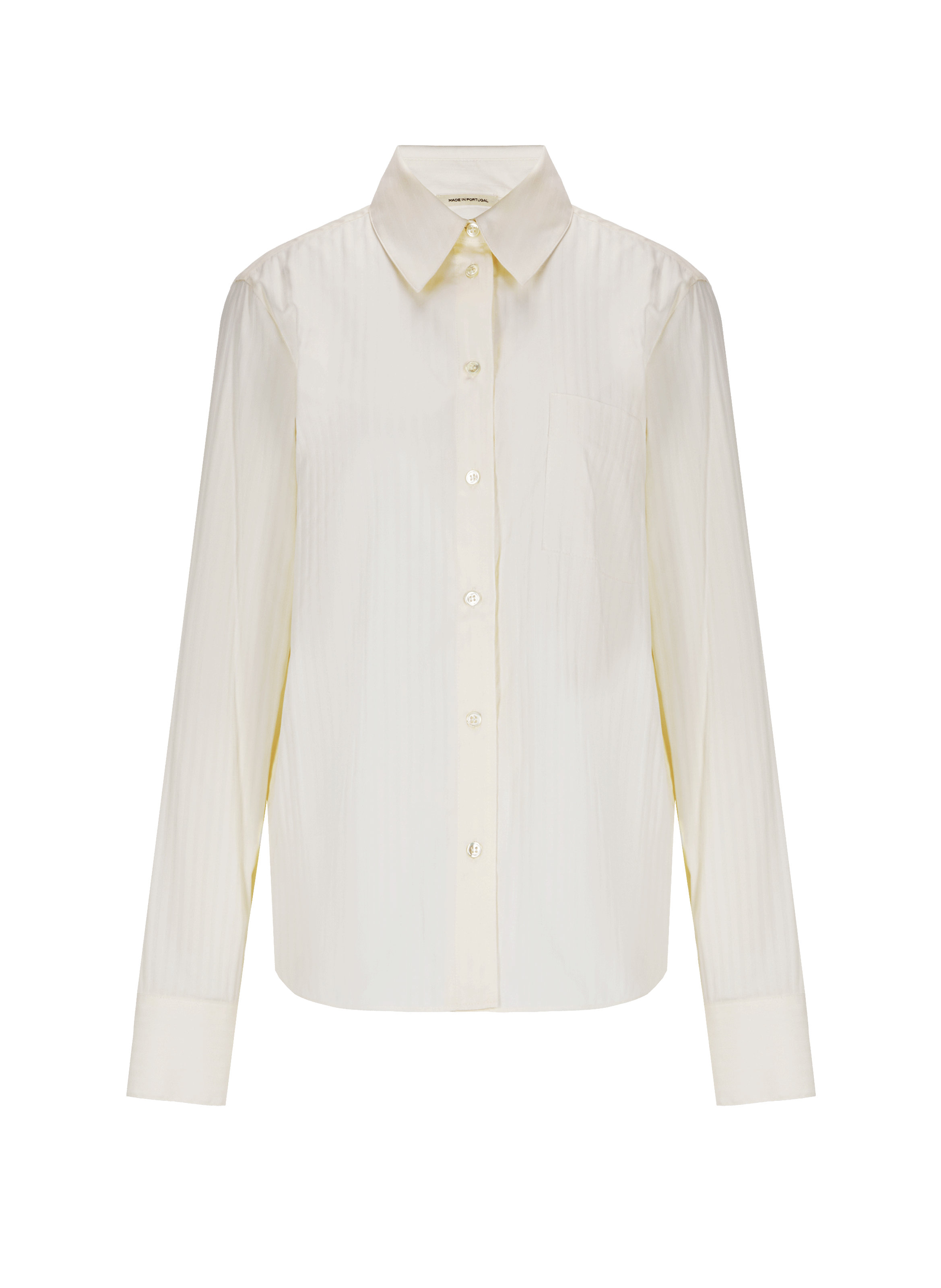 Chemise rayée ton sur ton