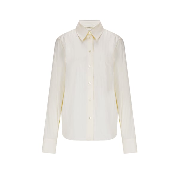 Chemise rayée ton sur ton