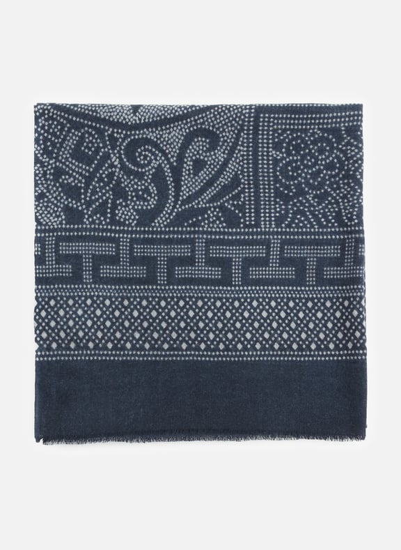 Patterned scarf Blue by SAISON 1865 SAISON 1865 Patterned scarf Blue
