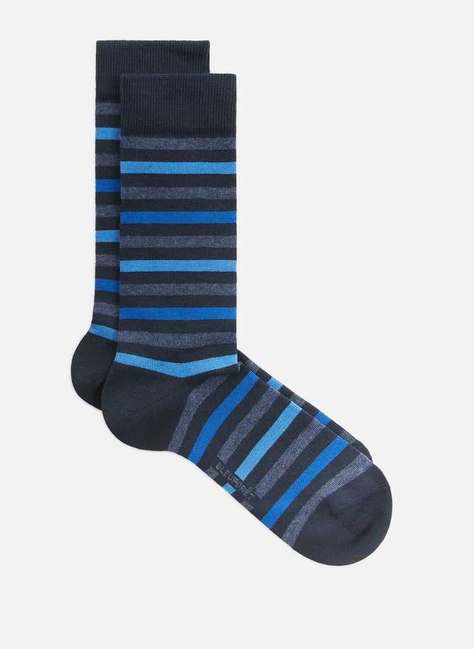 Striped mid-calf socks BLEUFORÊT