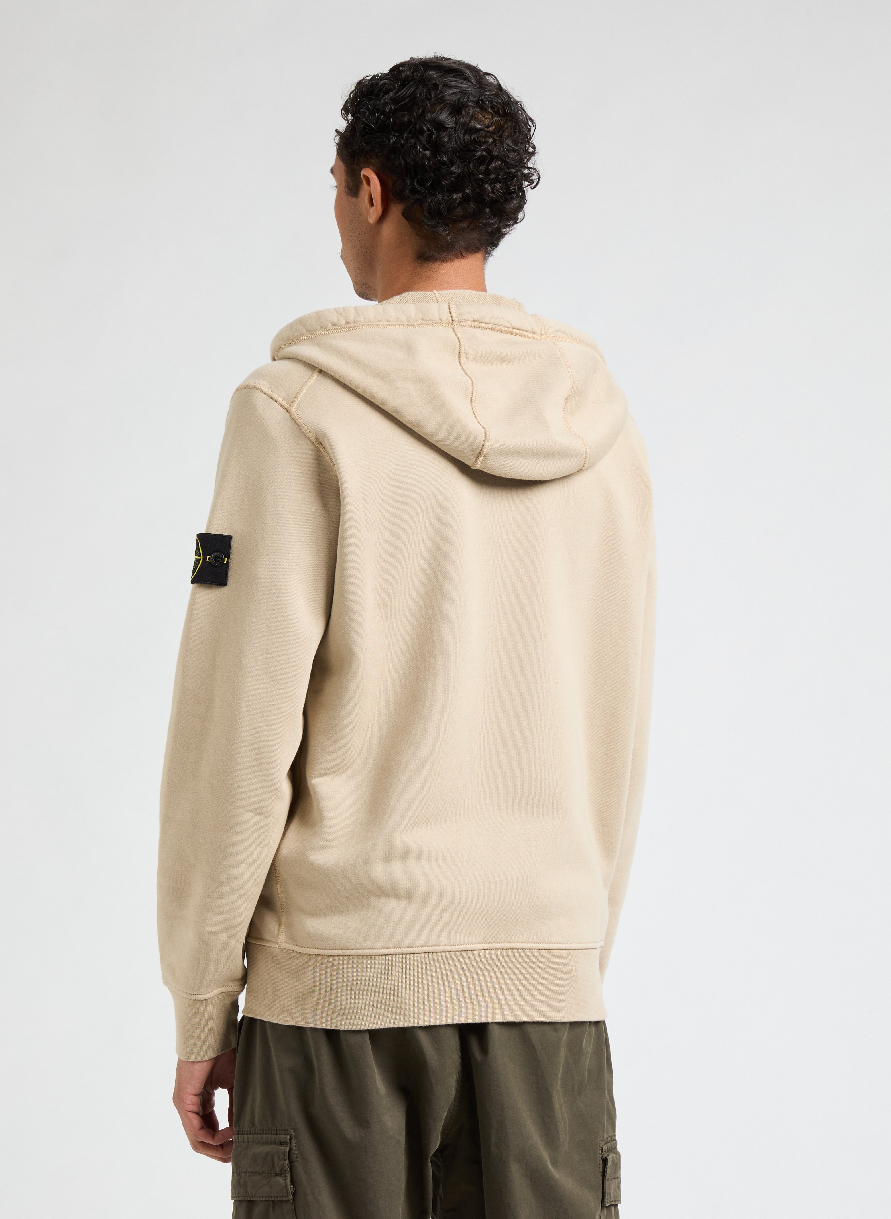 Sweatshirt en coton STONE ISLAND Beige