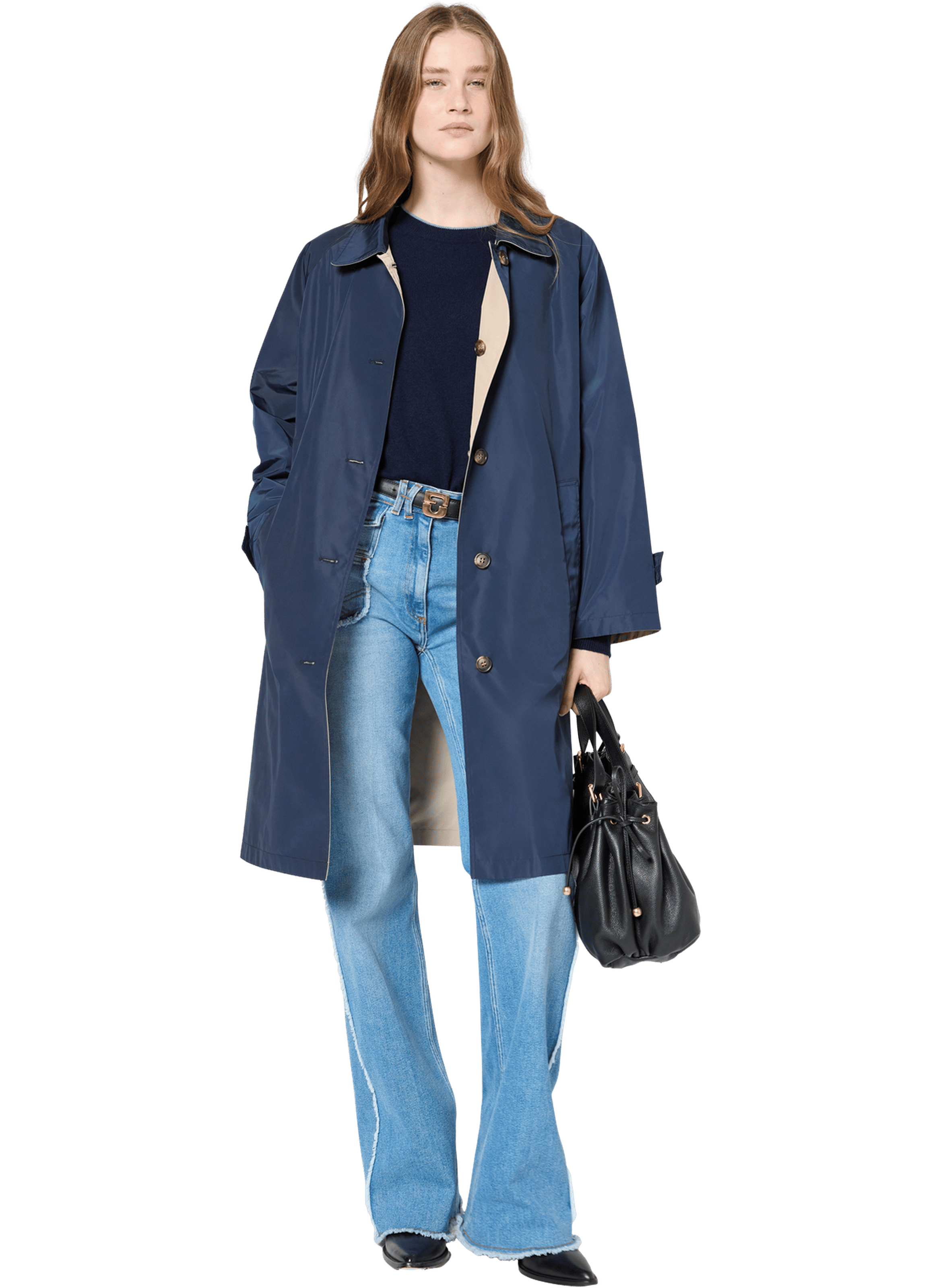 Trench droit réversible - zita GERARD DAREL Bleu