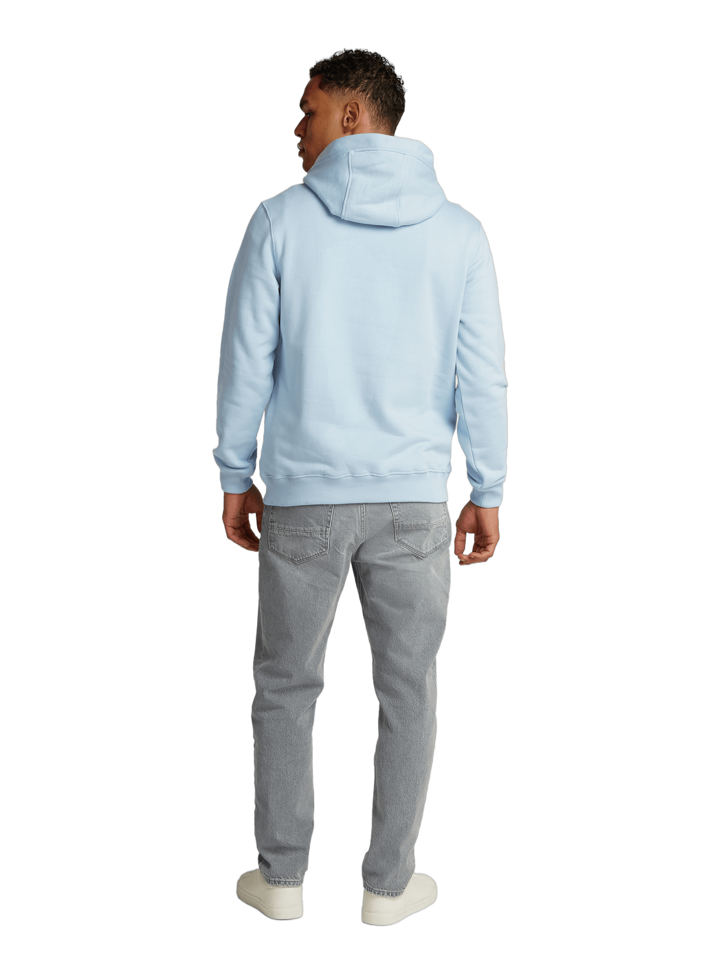 Hoodie en coton Bleu