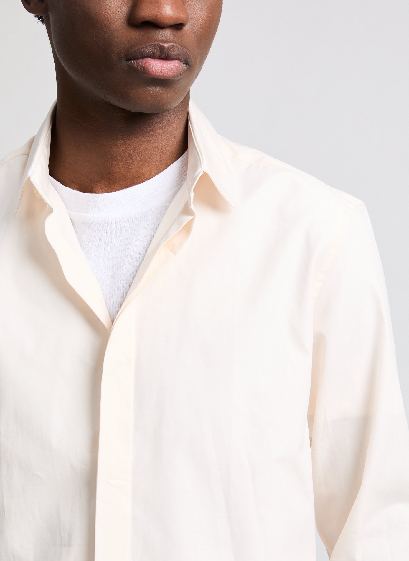 Chemise unie Krave AU PRINTEMPS PARIS Blanc