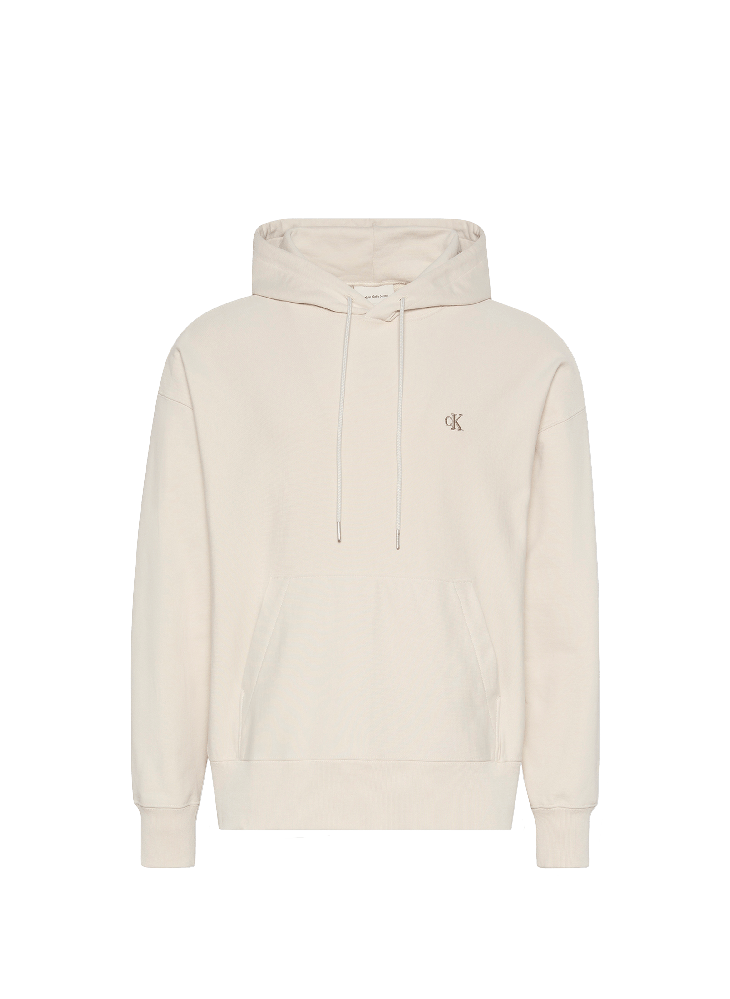 Hoodie en coton mélangé CALVIN KLEIN Beige