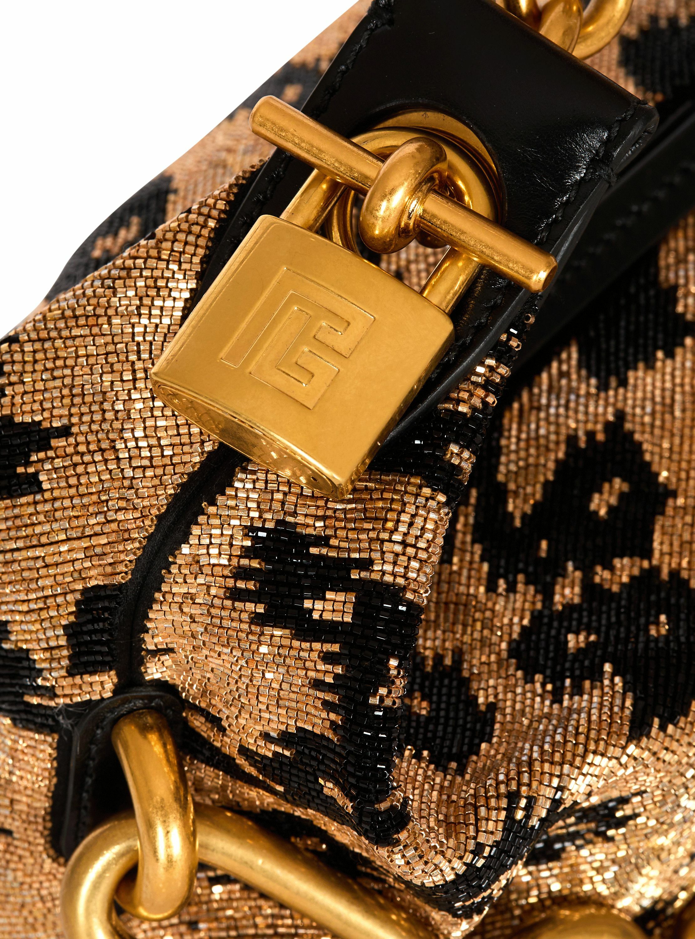 Sac sync mini brodé motif léopard BALMAIN Multicolore