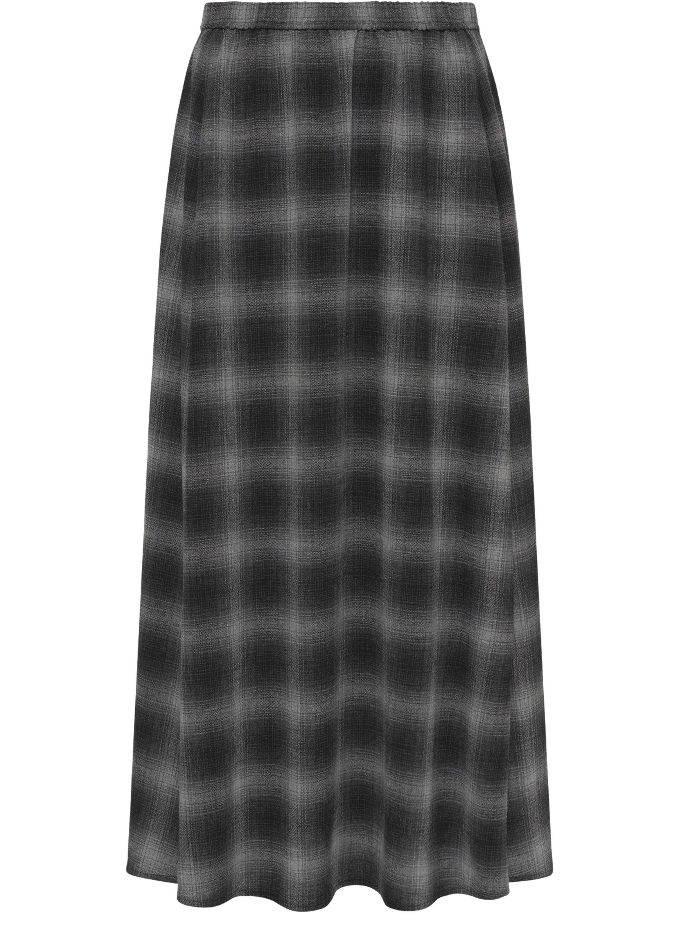 Jupe midi à carreaux - basma GERARD DAREL Gris