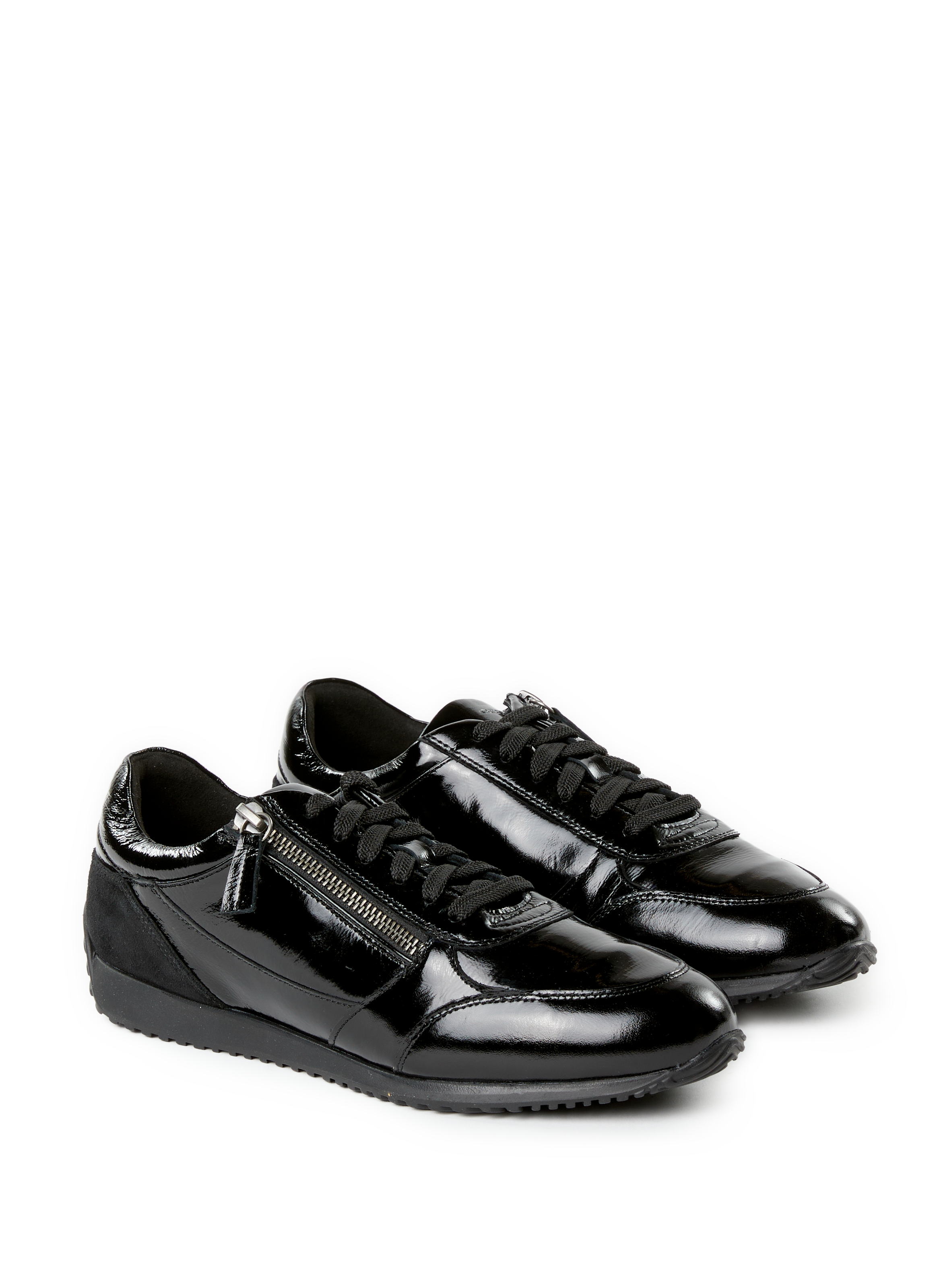 Baskets Calithe en cuir GEOX Noir