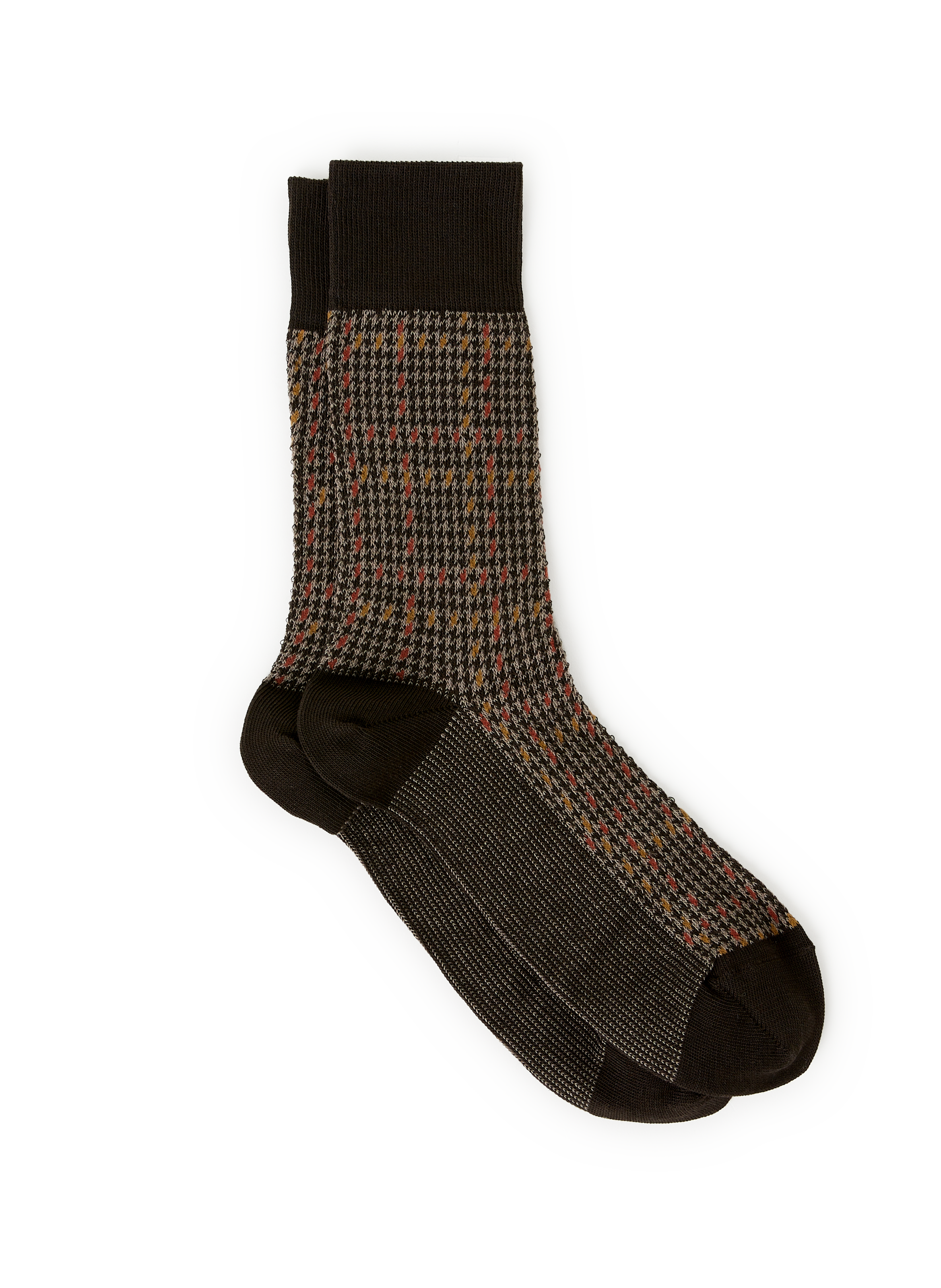 FALKE Chaussettes mi-hautes en coton mélangé Marron