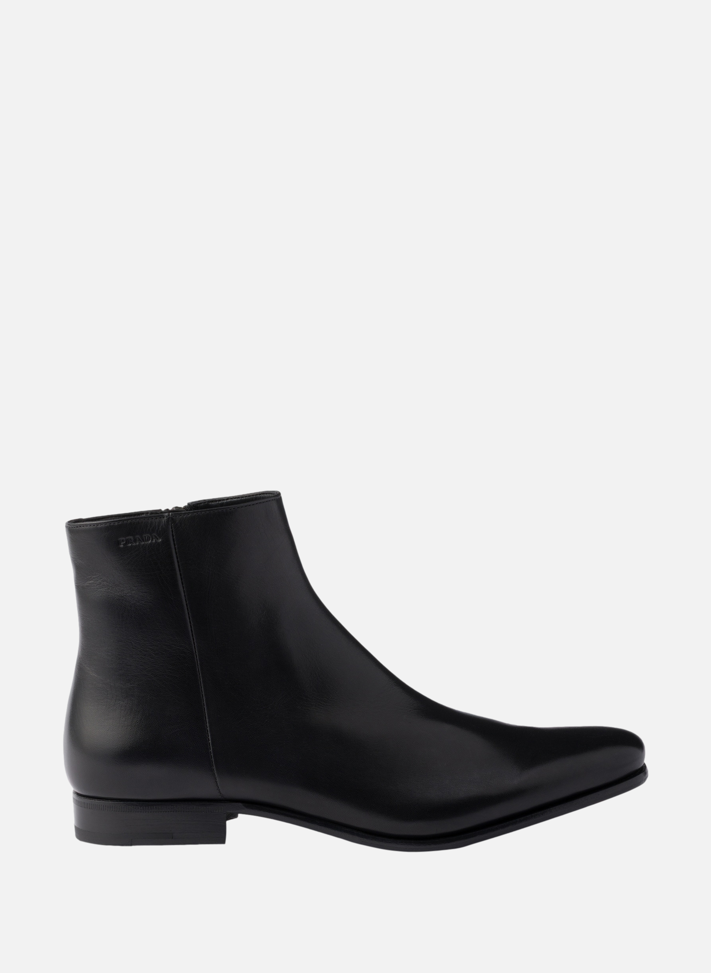 Bottines en cuir PRADA Noir
