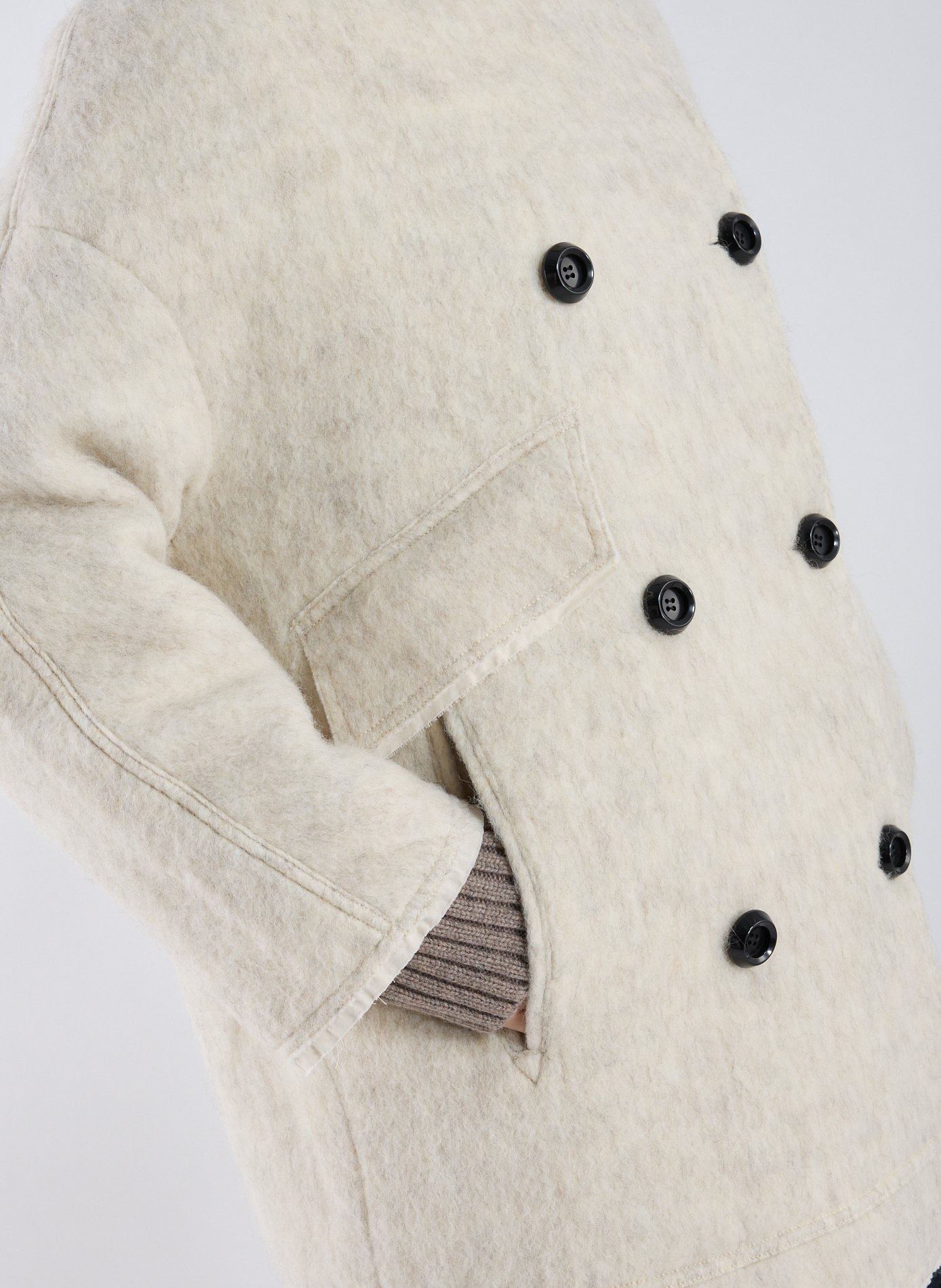 Manteau oversize col classique OOF WEAR Blanc