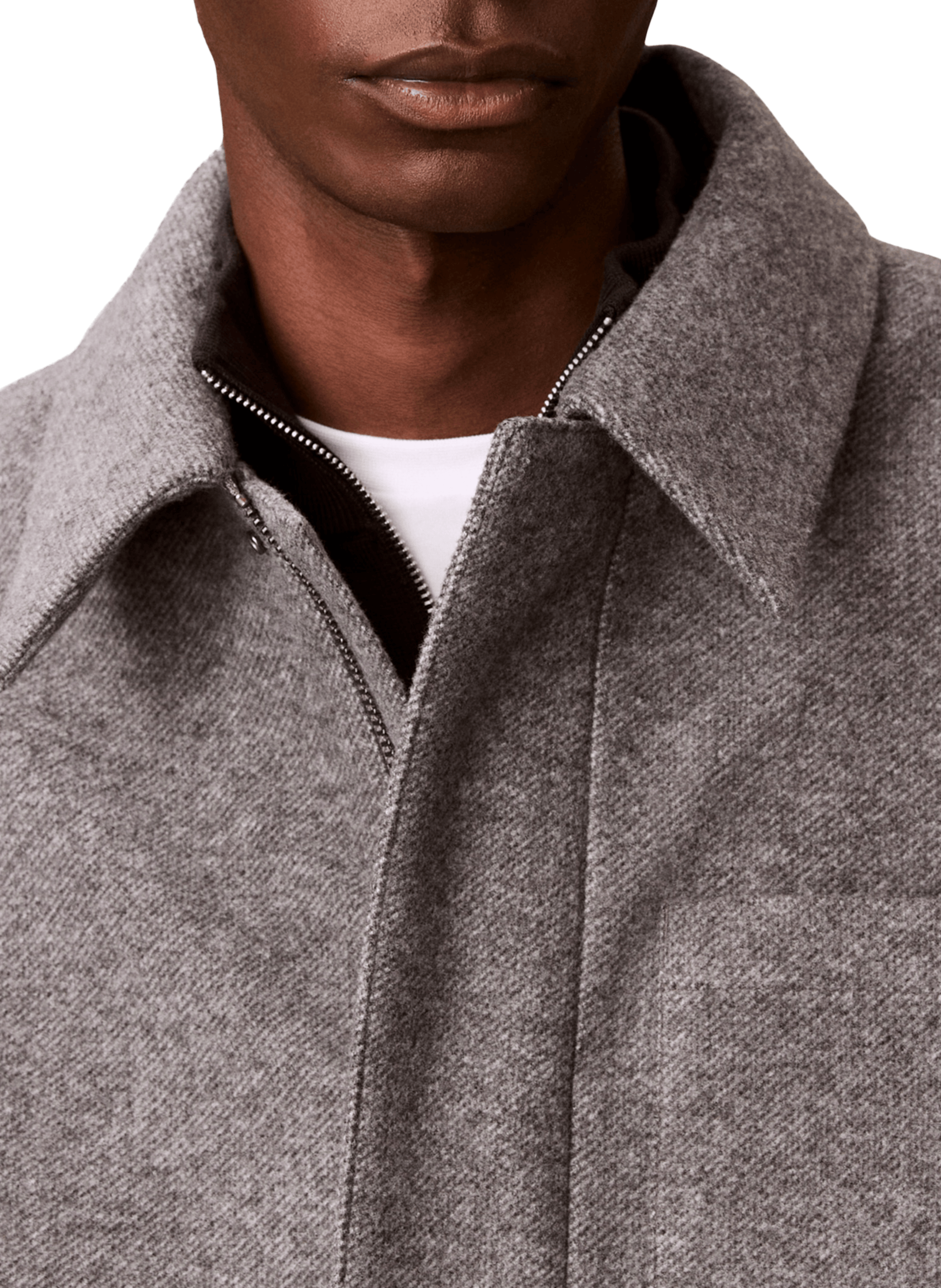 Blouson droit uni CALVIN KLEIN Gris